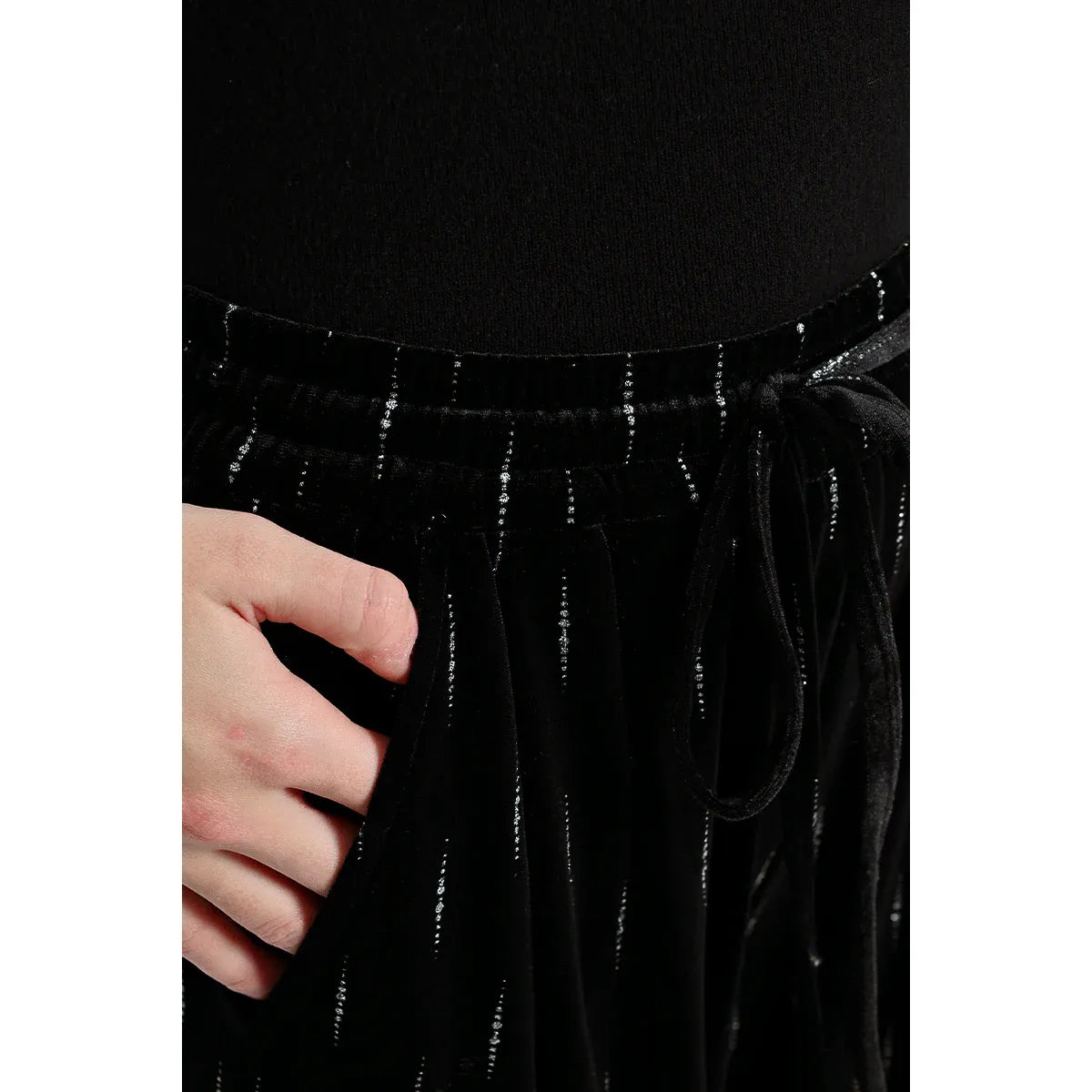 Straight Leg Velvet Jogger