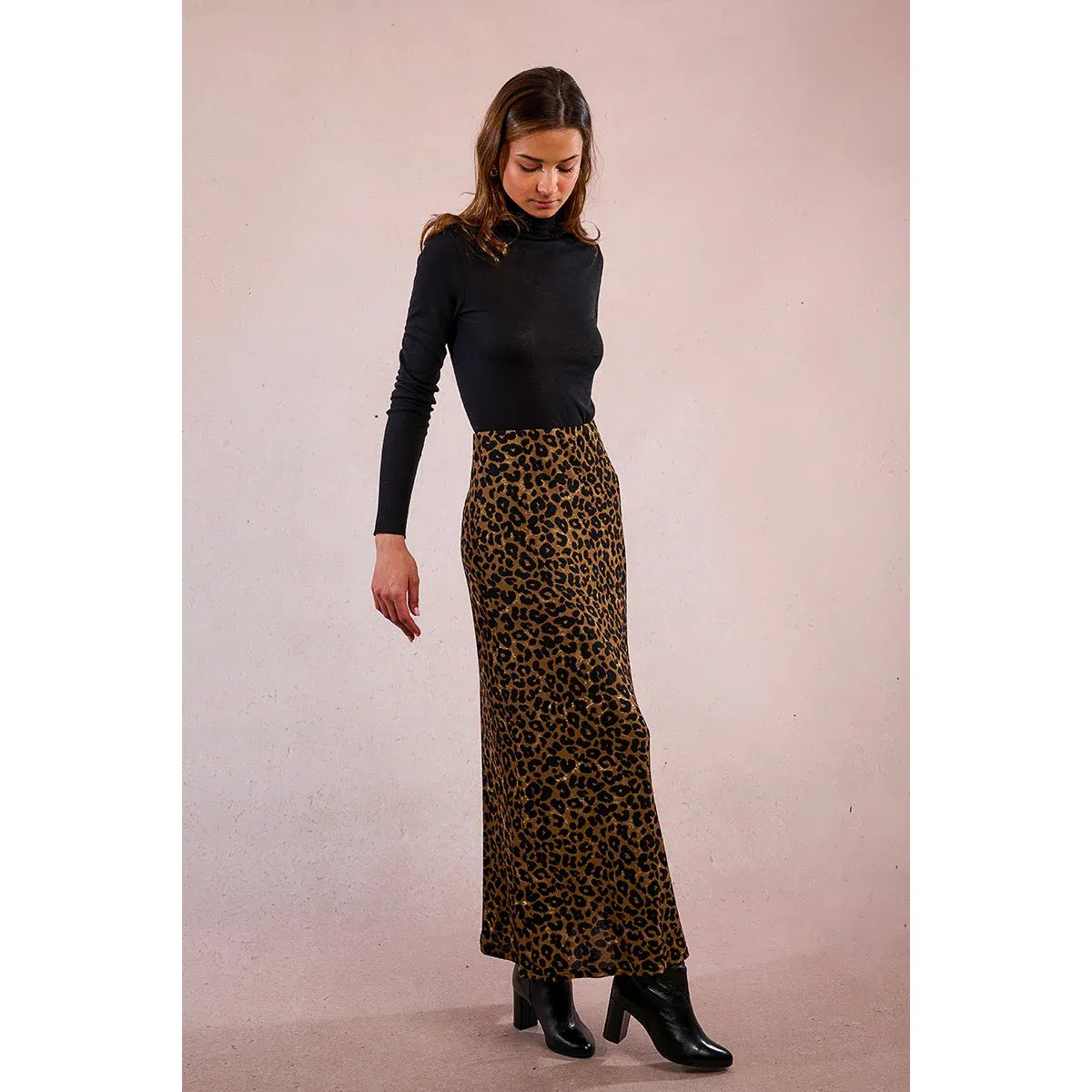 Leopard Maxi Skirt