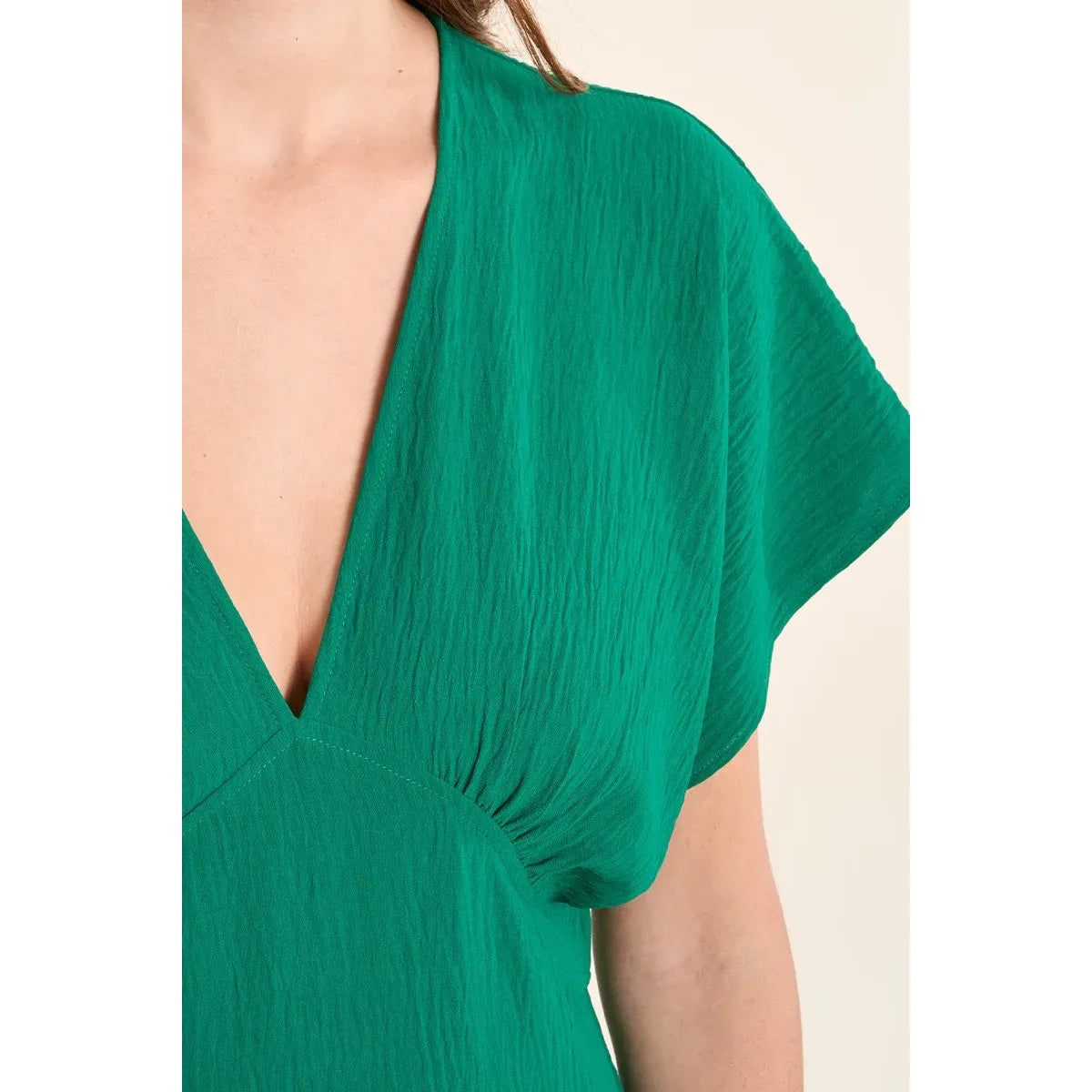 Emerald Drift Maxi Dress