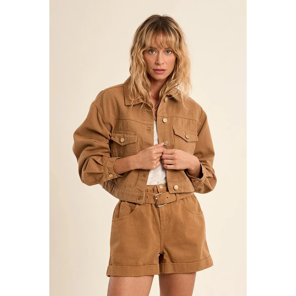 Belted Paperbag Shorts