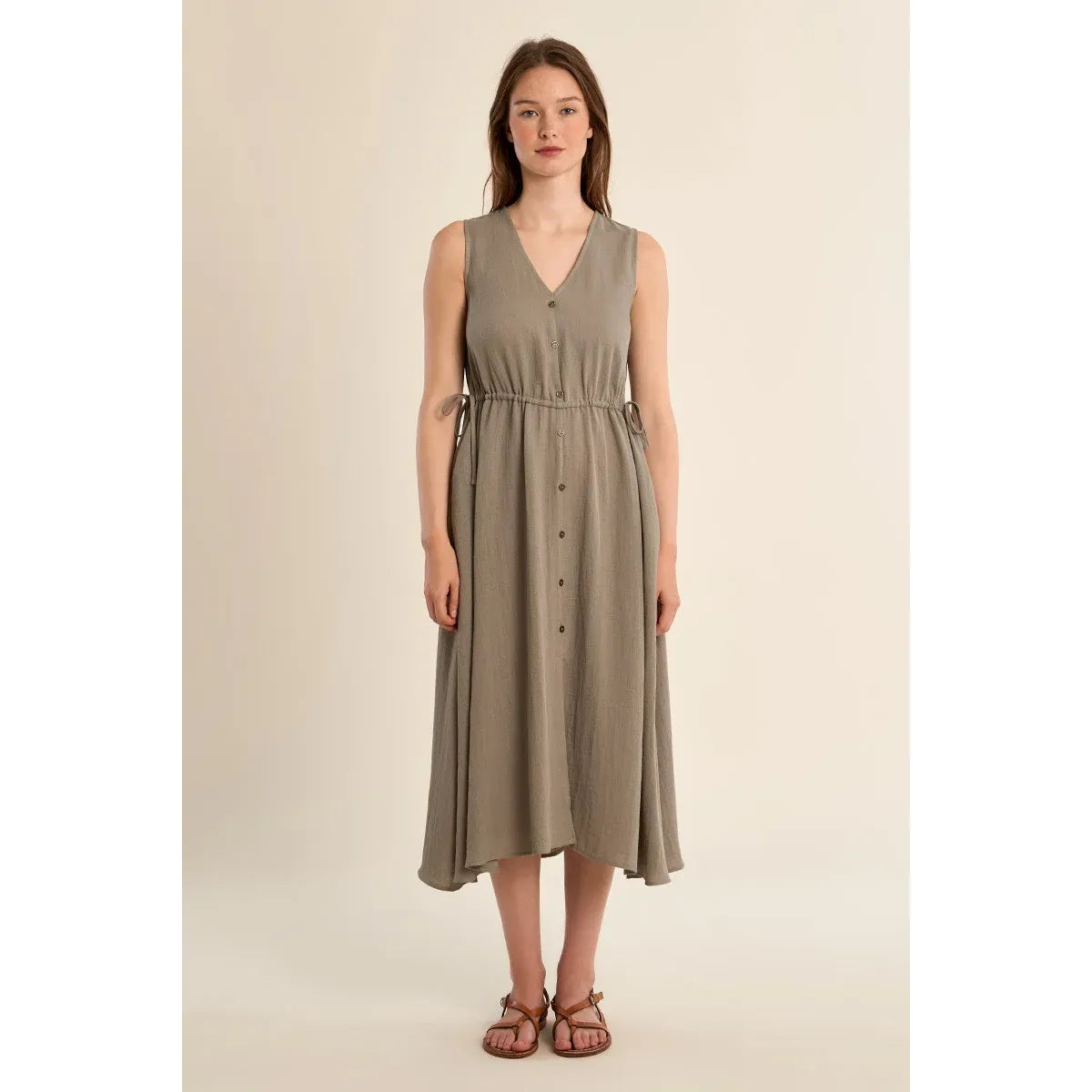 Willow Drawstring Midi Dress