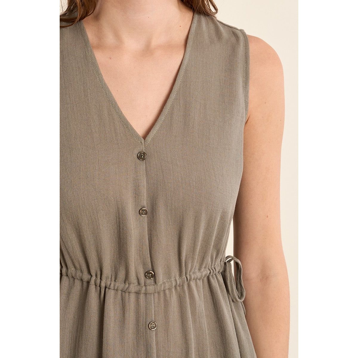 Willow Drawstring Midi Dress