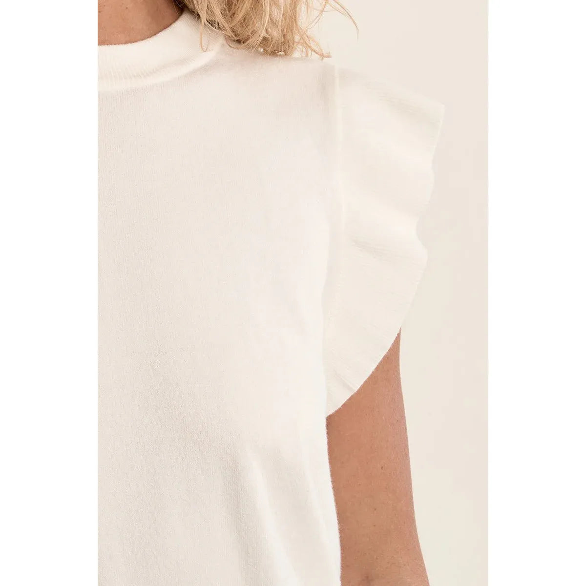 Elara Ruffle Knit Top