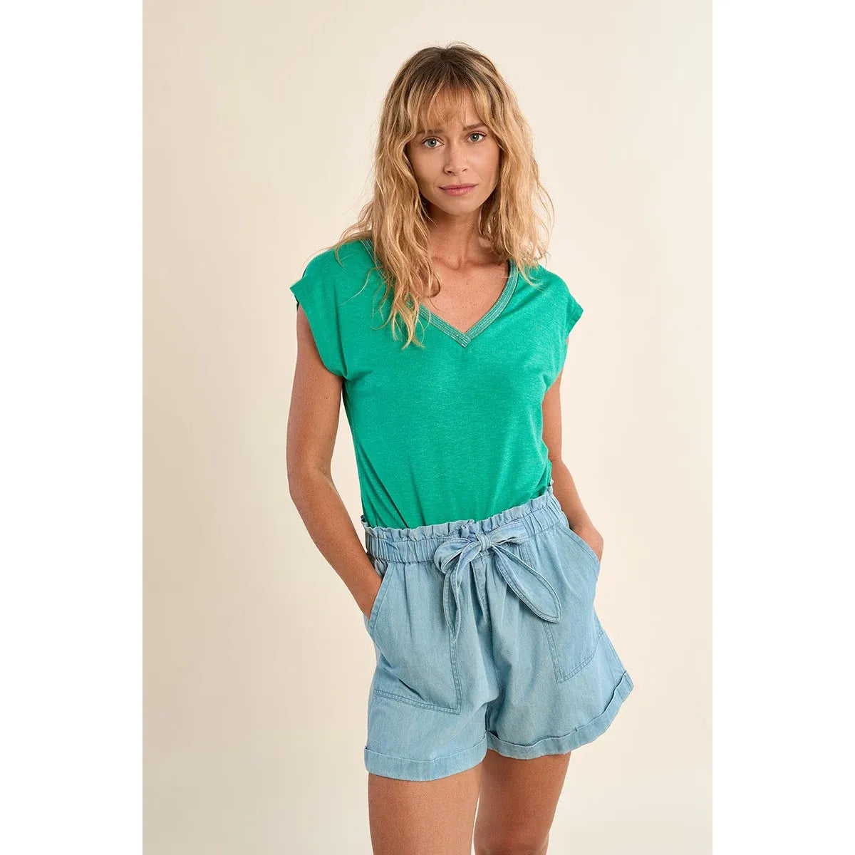 Marlowe Tie-Waist Shorts