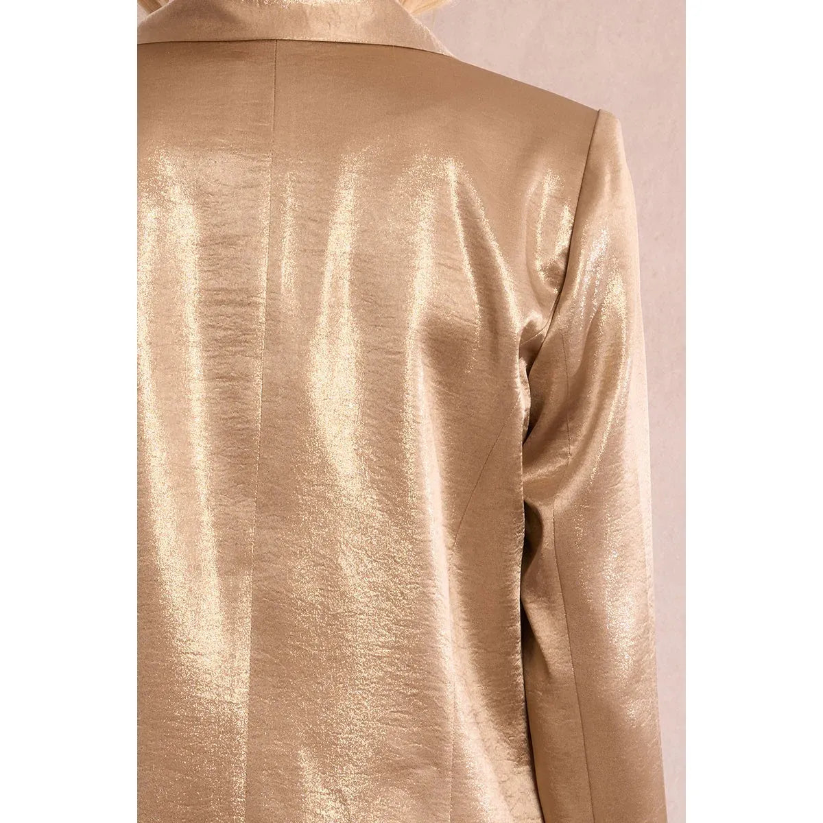The Golden Hour Satin Blazer
