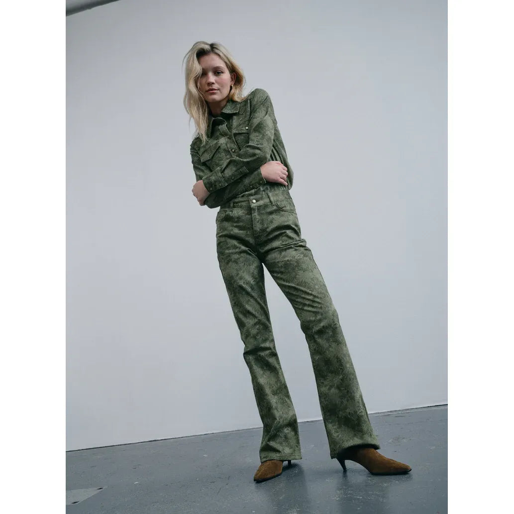 MMMarlena Print Jeans | Flare  Fit | 32"