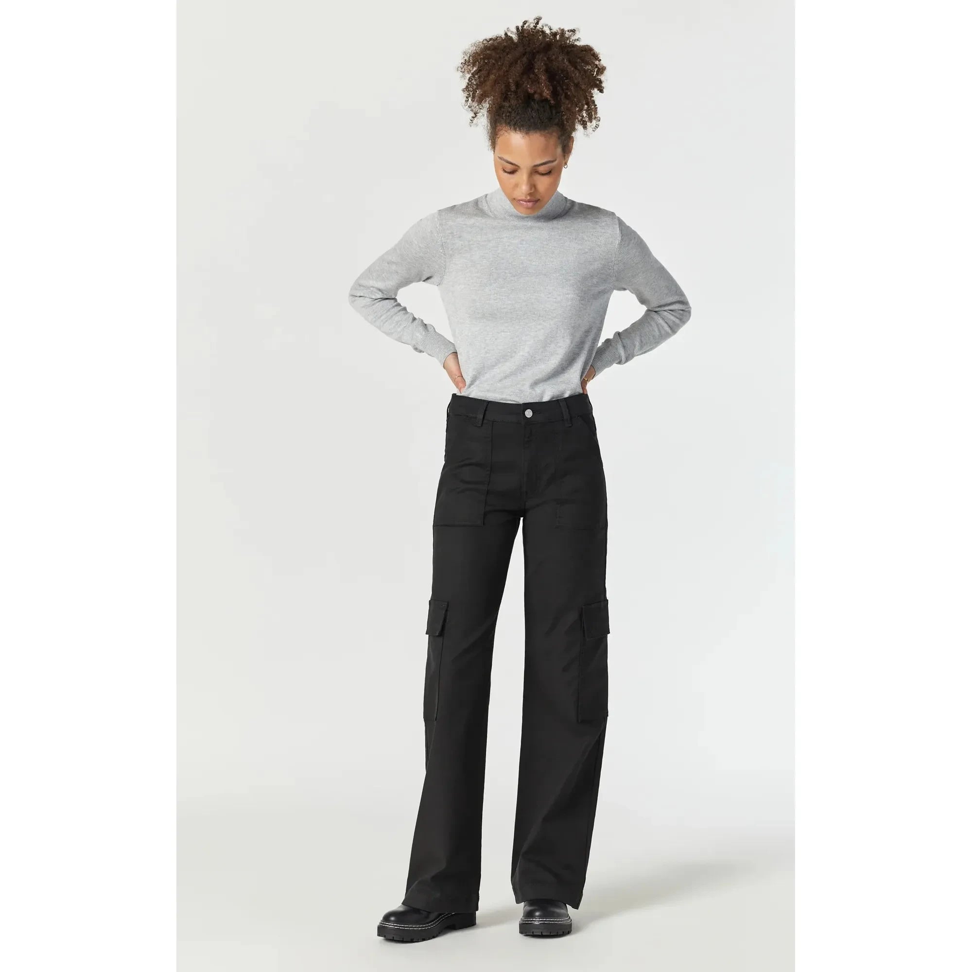 Alva Straight Leg Cargo Pants | High Rise