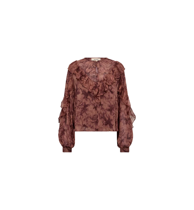 MMRoya Ruffle Rose Blouse