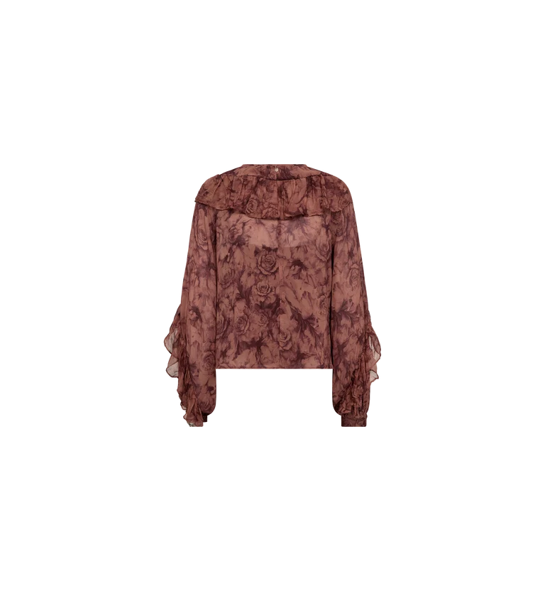 MMRoya Ruffle Rose Blouse