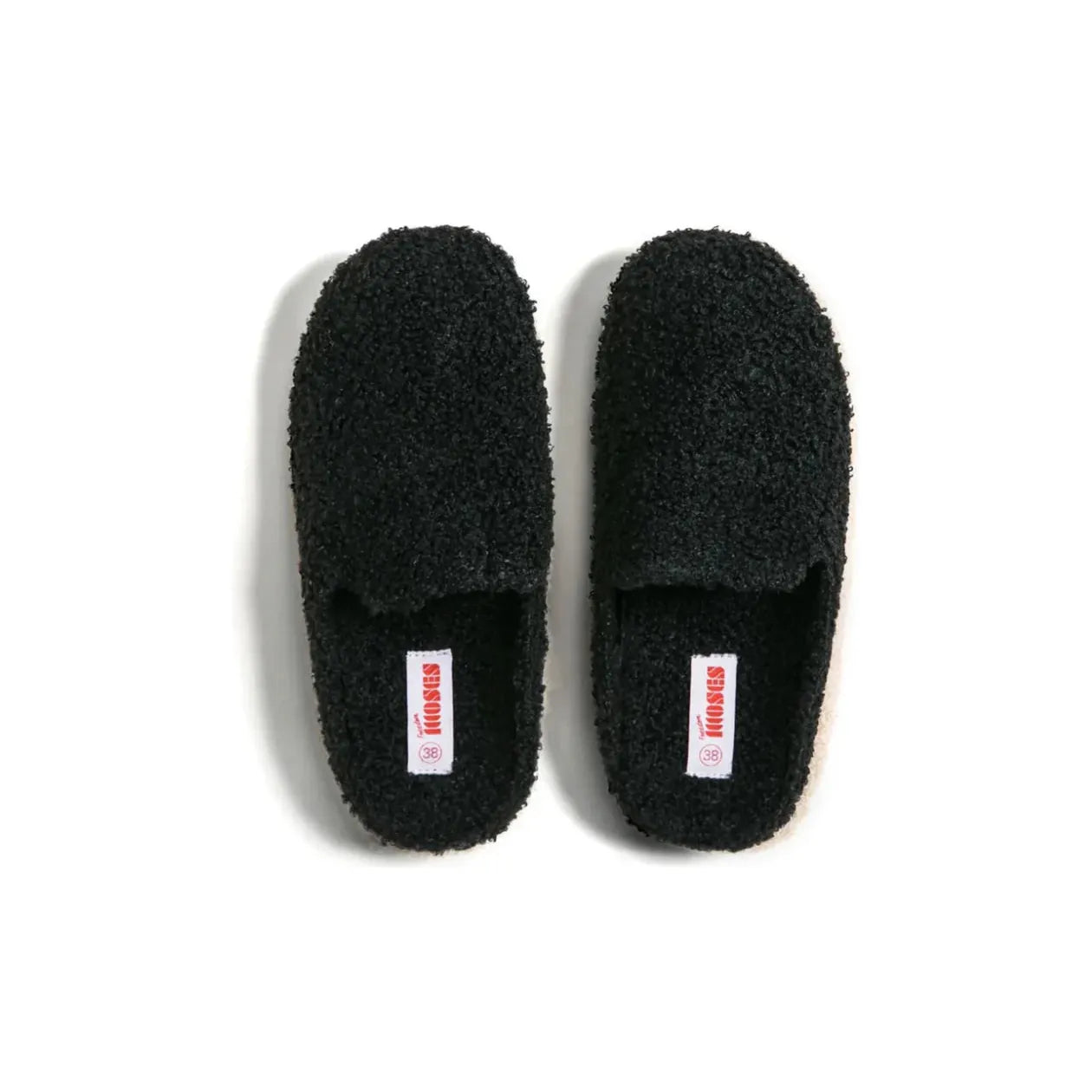 Kush Jet Black Fleece Slides