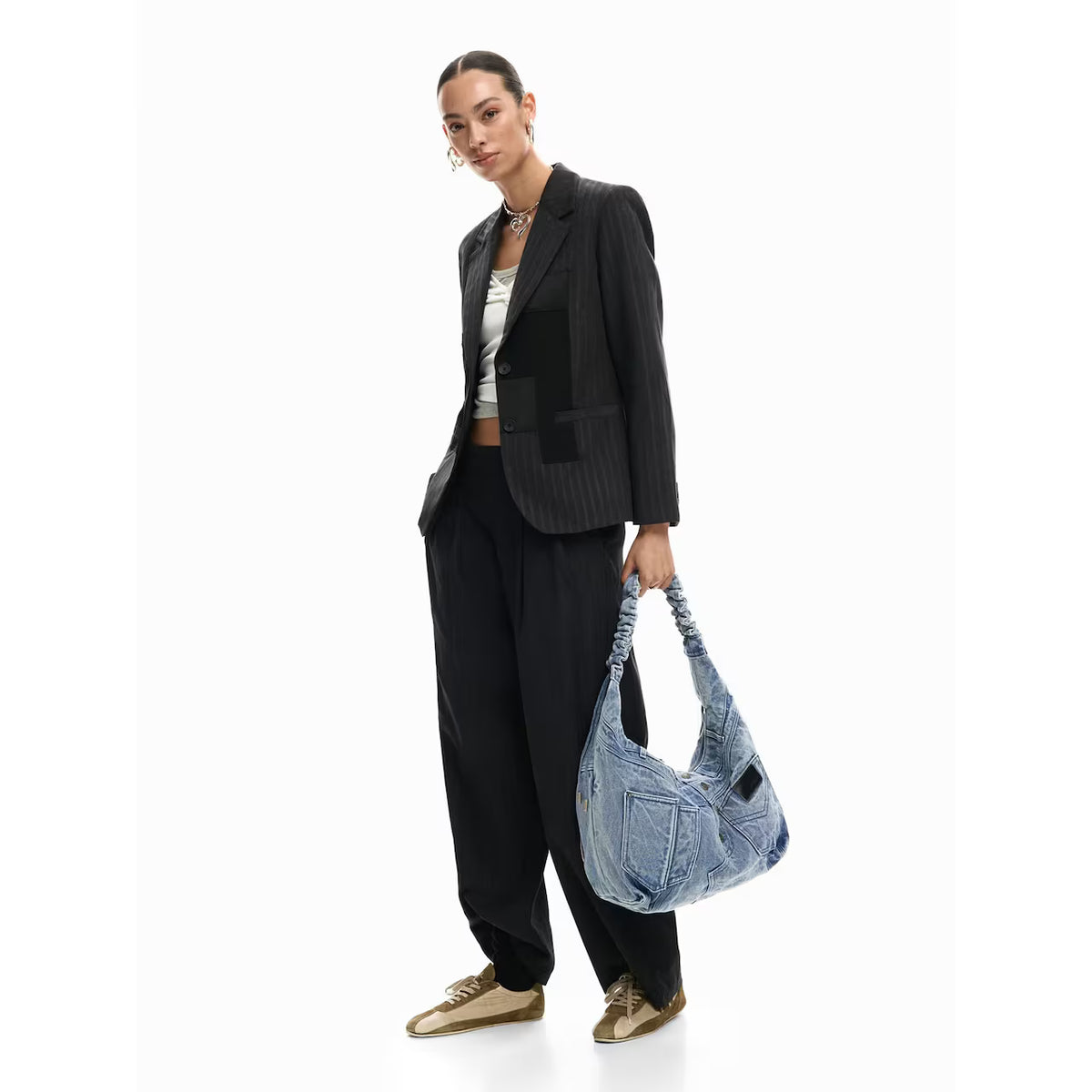 Denim Slouch Bag