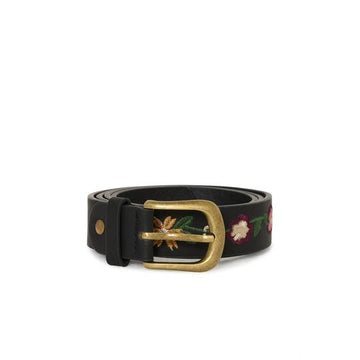 IARINNA Black Floral Belt