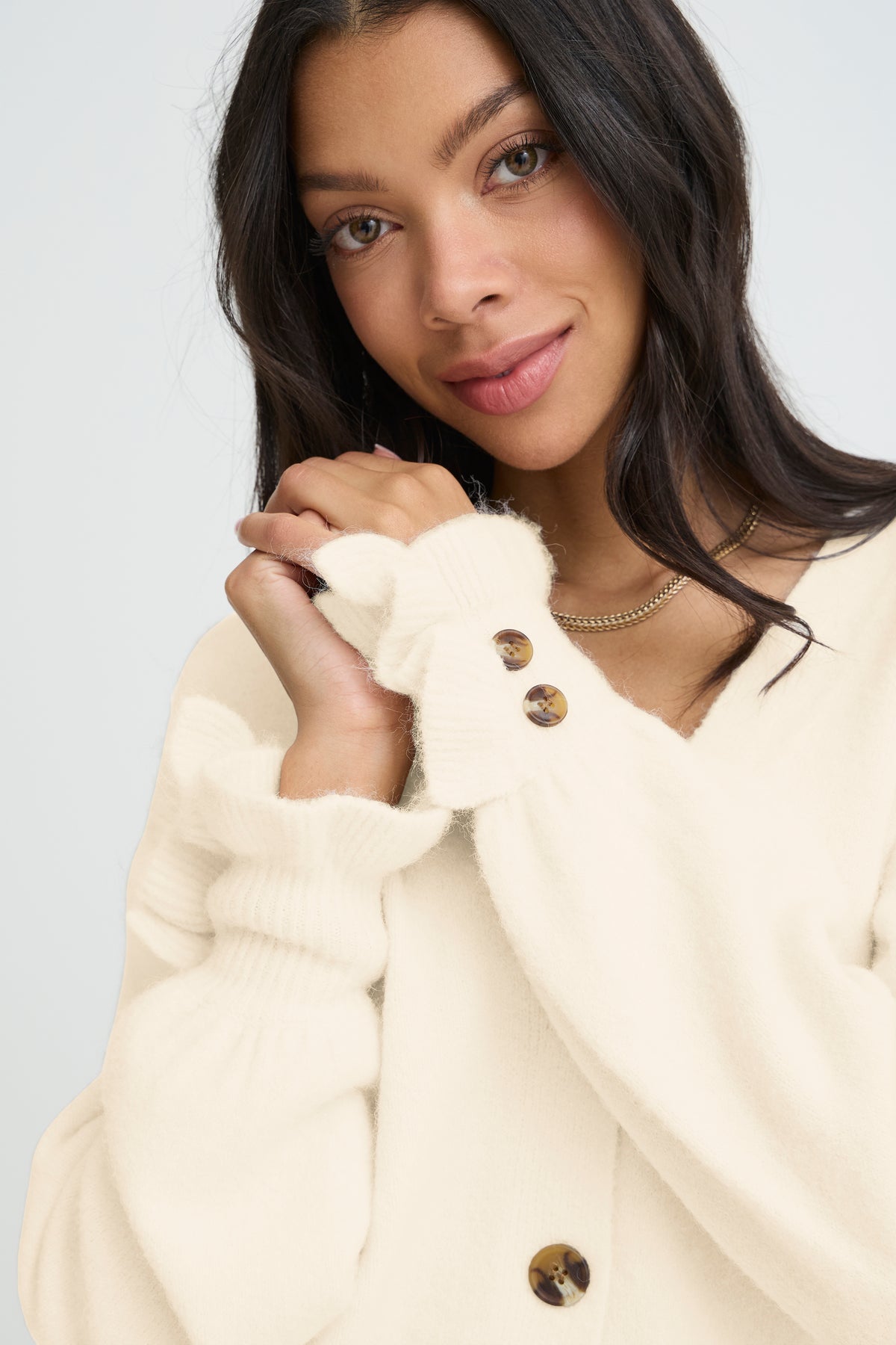BYOMEA Frill Cardigan