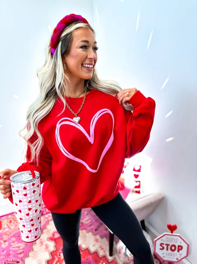 Heart Crewneck Sweater