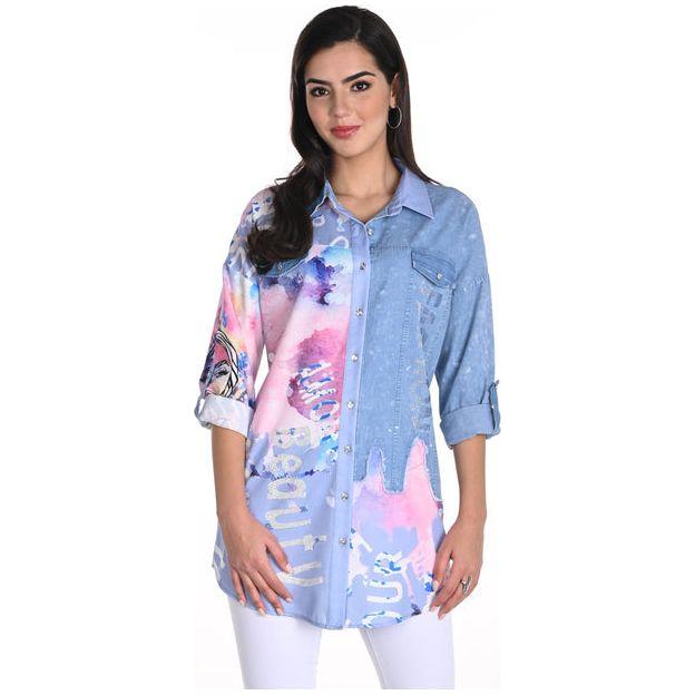 Frank Lyman Blouse 243528U – Pink/Blue