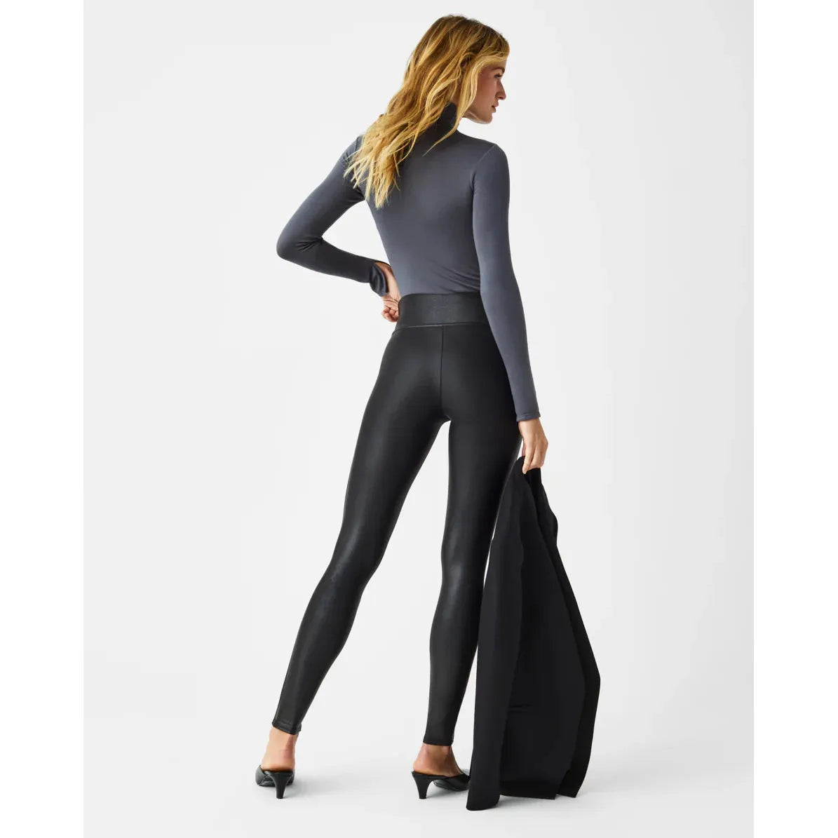 SPANXshape™ Faux Leather Leggings