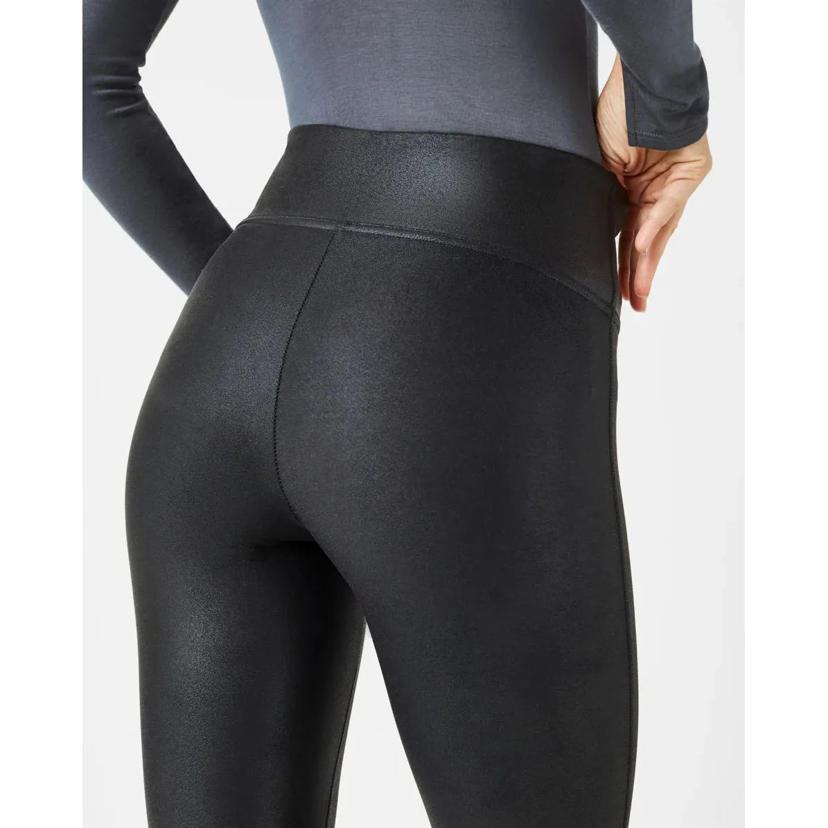 SPANXshape™ Faux Leather Leggings