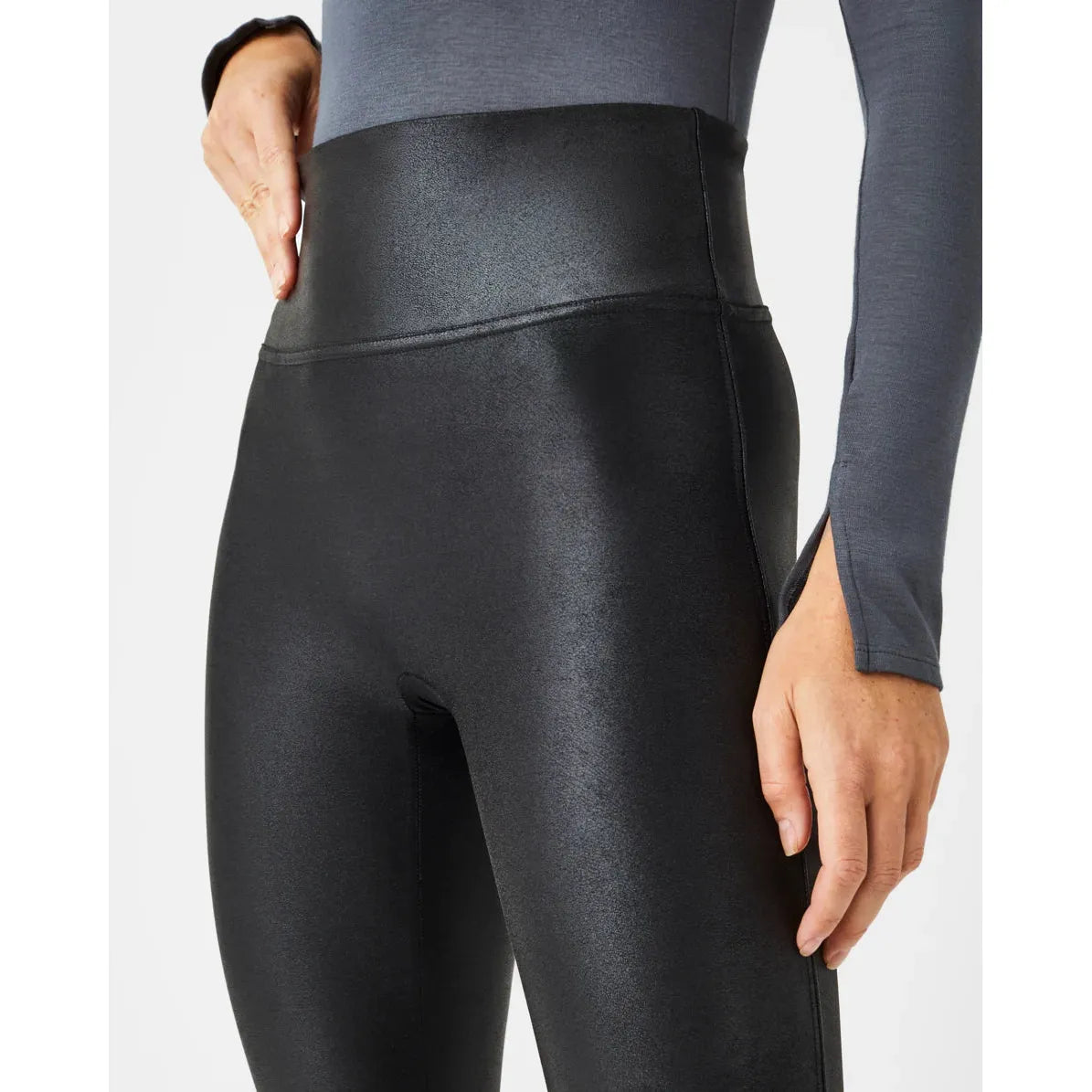 SPANXshape™ Faux Leather Leggings