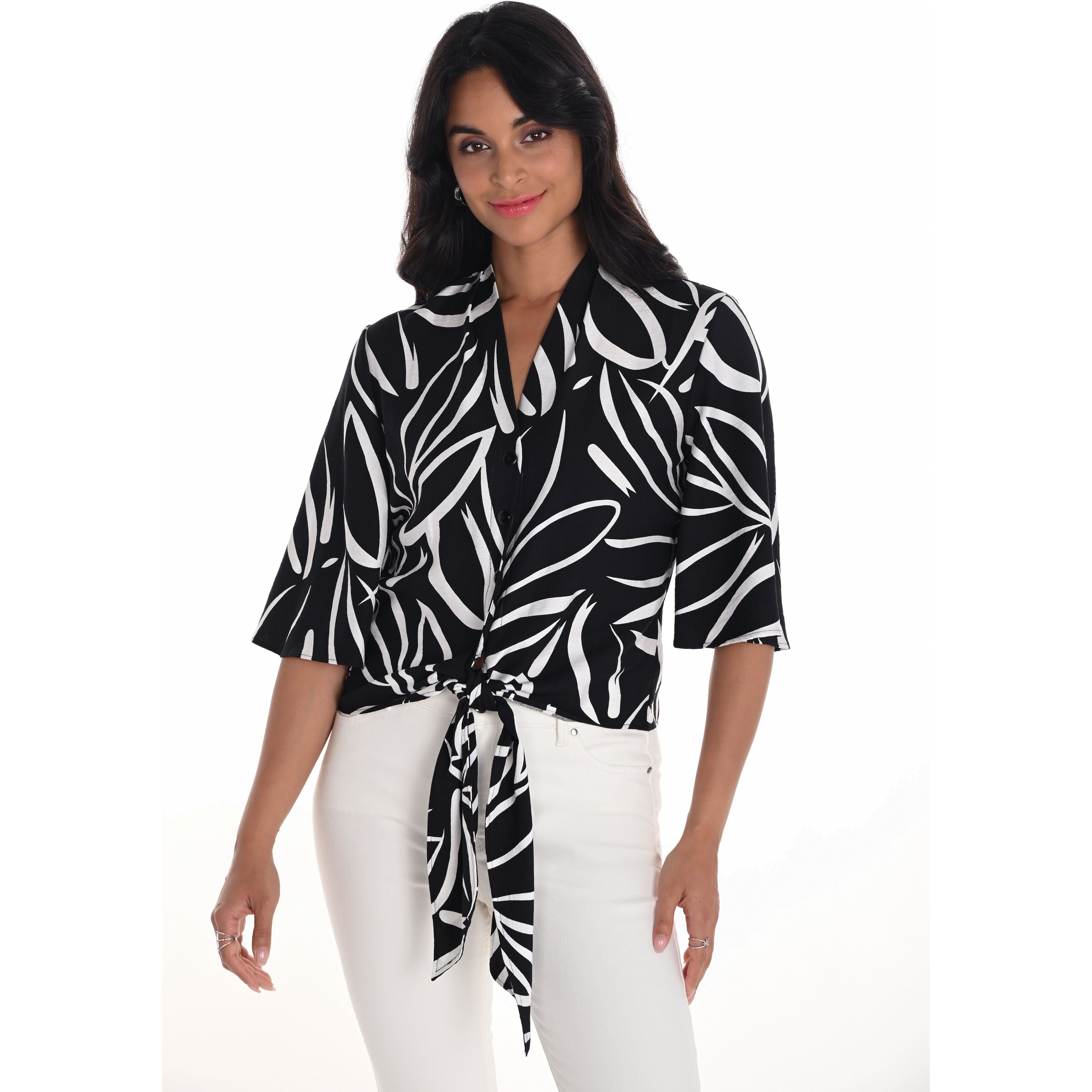 Marlowe Tie-Front Blouse