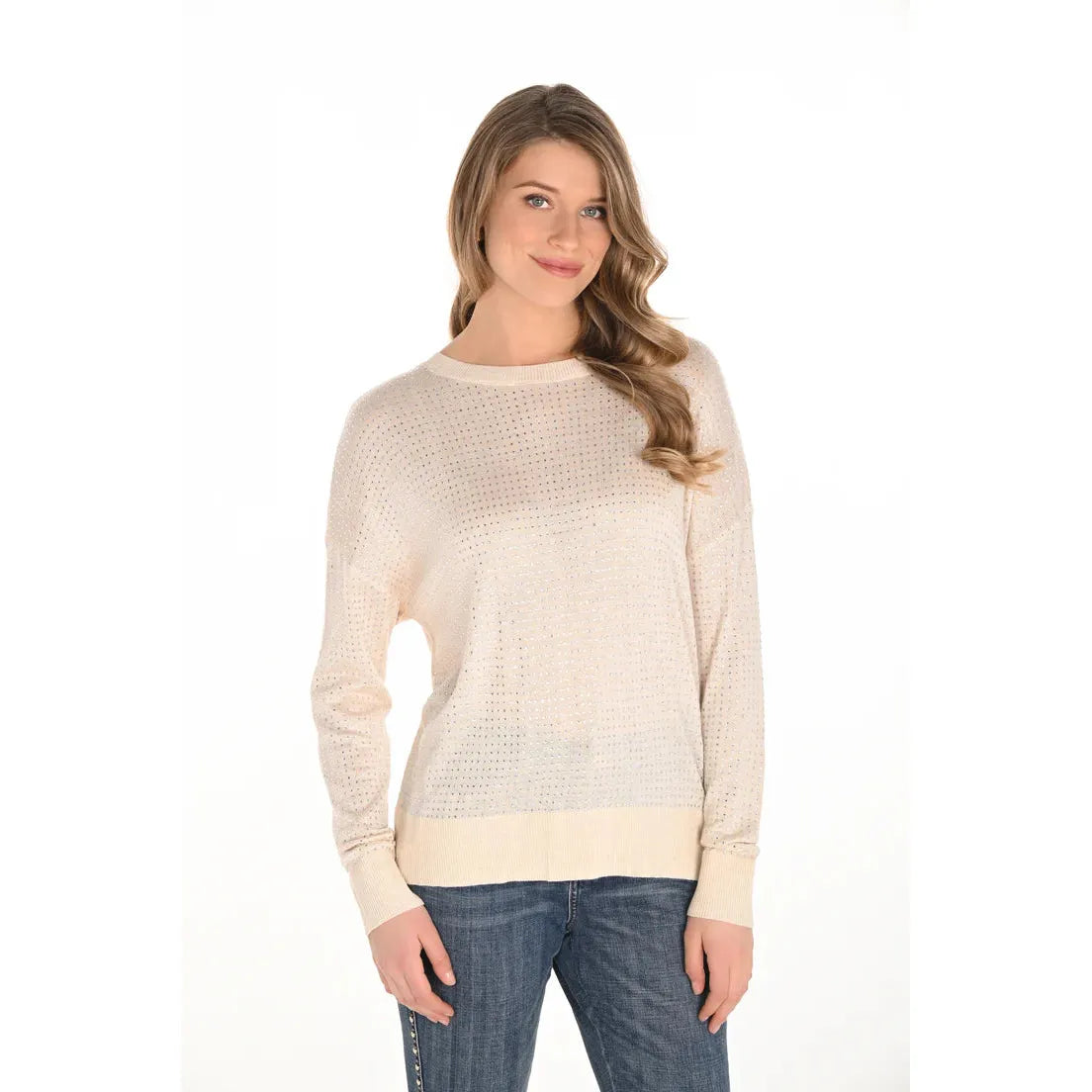 Frank Lyman Knit Top in Beige – Style 253701