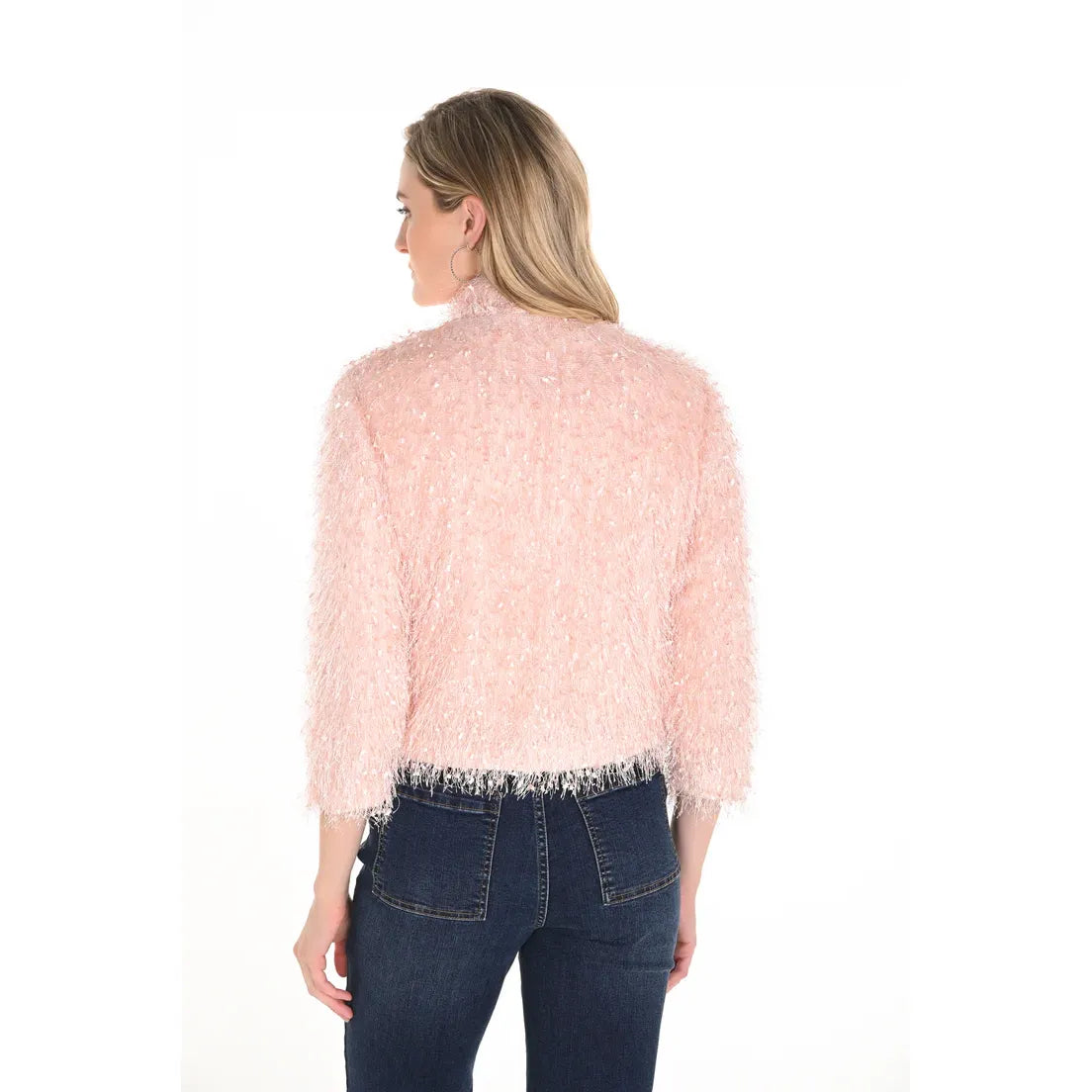 Frank Lyman Knit Bolero in Blush – Style 253792