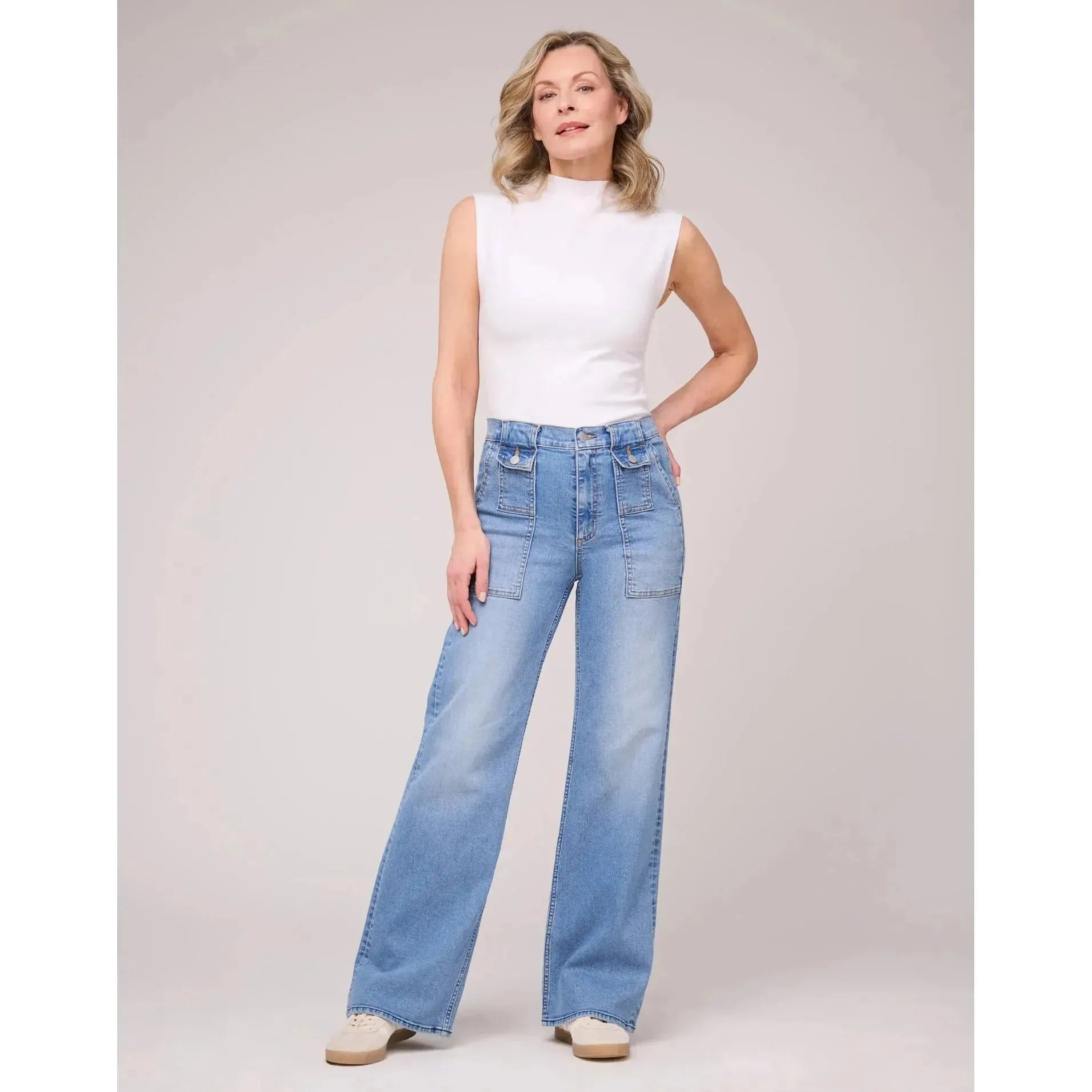 Lily Wide Legs Jeans | Classic Rise