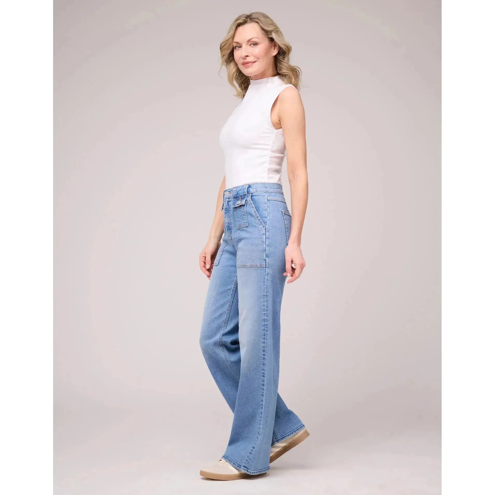 Lily Wide Legs Jeans | Classic Rise