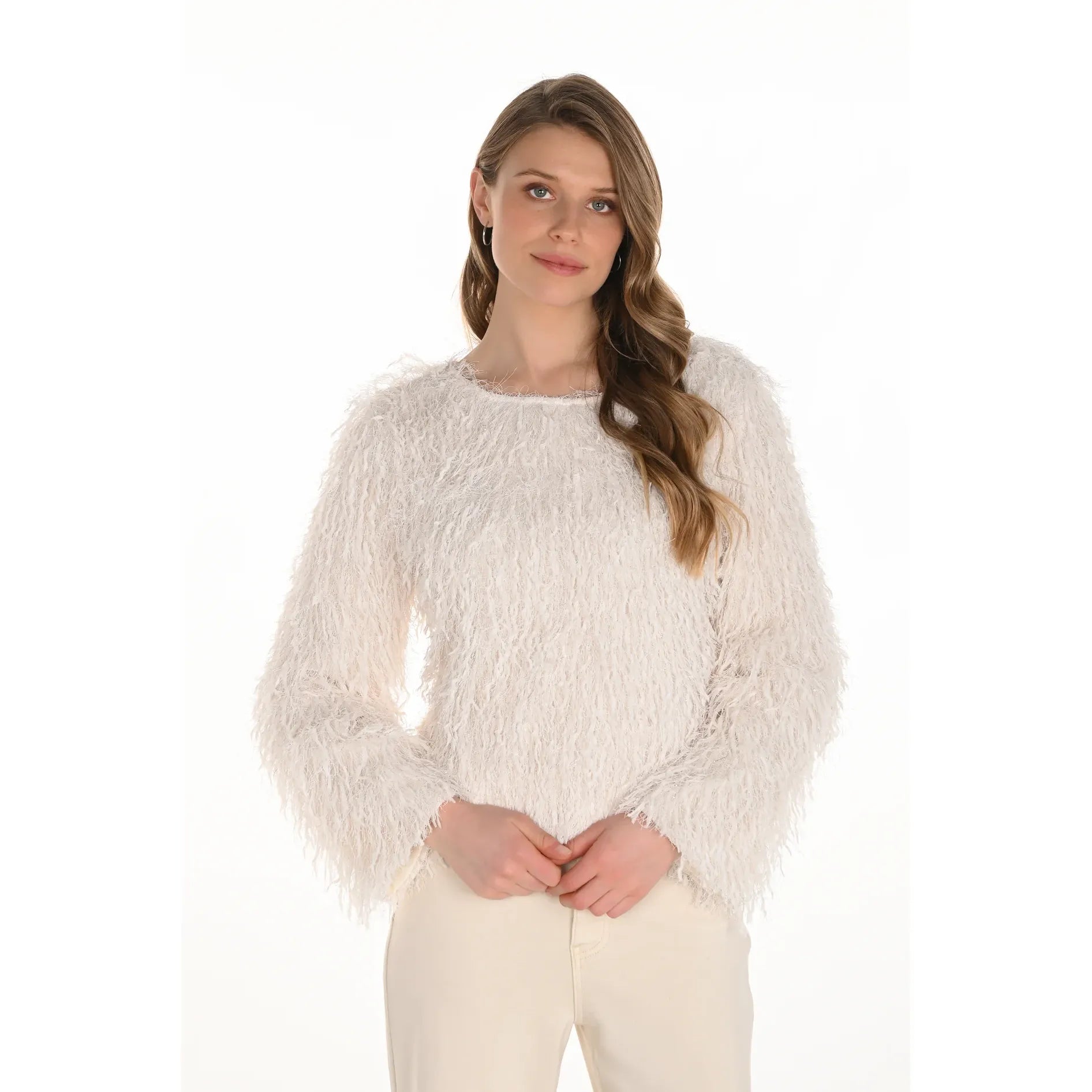 Frank Lyman Pullover with Fringe – Style 254926