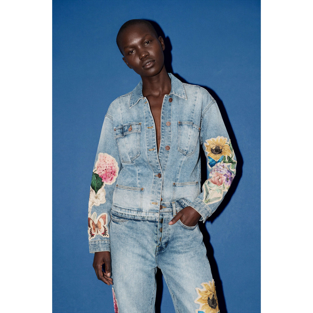 Embroidered Denim Jacket