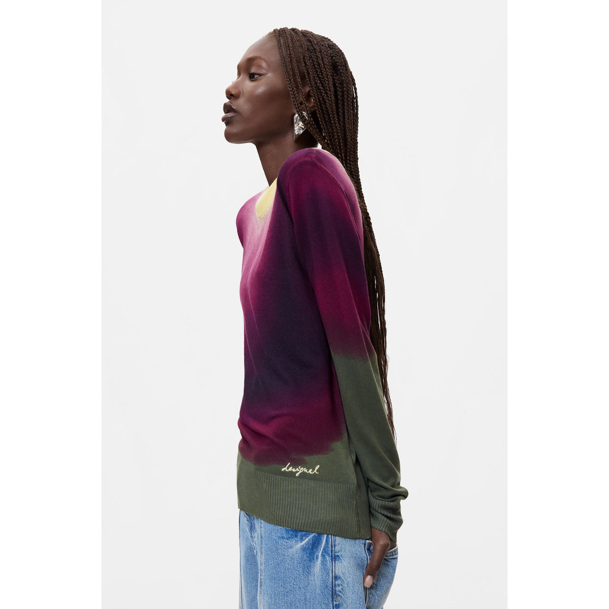 Gradient Fine Knit Sweater