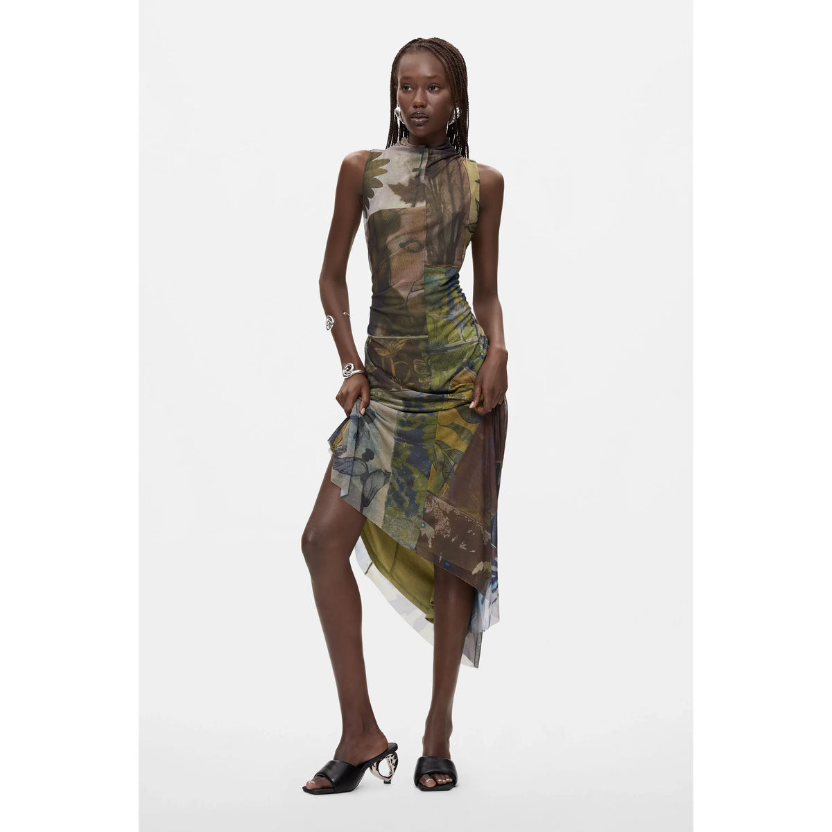 Asymmetrical Sleeveless Dress