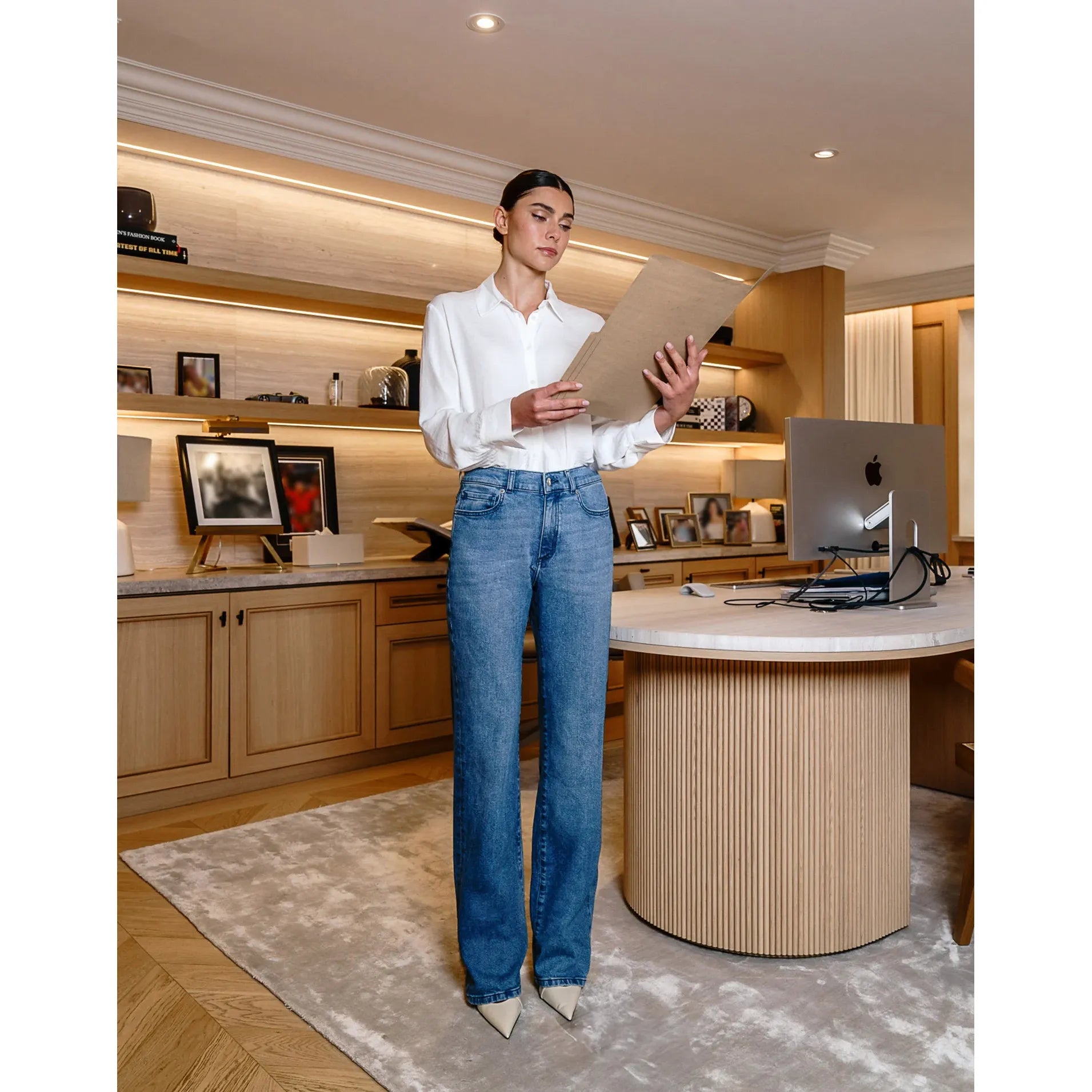 CHLOE STRAIGHT JEANS / AQUILA