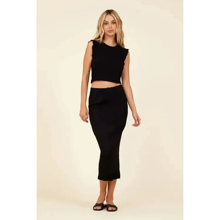 Slim Rib Skirt