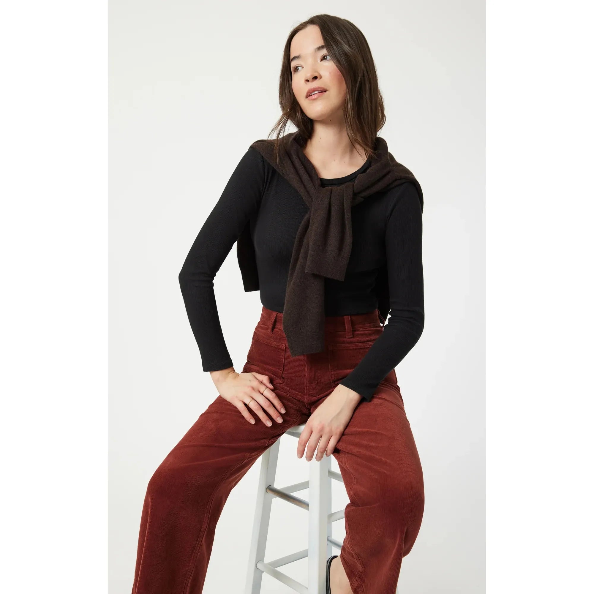 Paloma Marine Wide Leg Corduroys | 29" Inseam