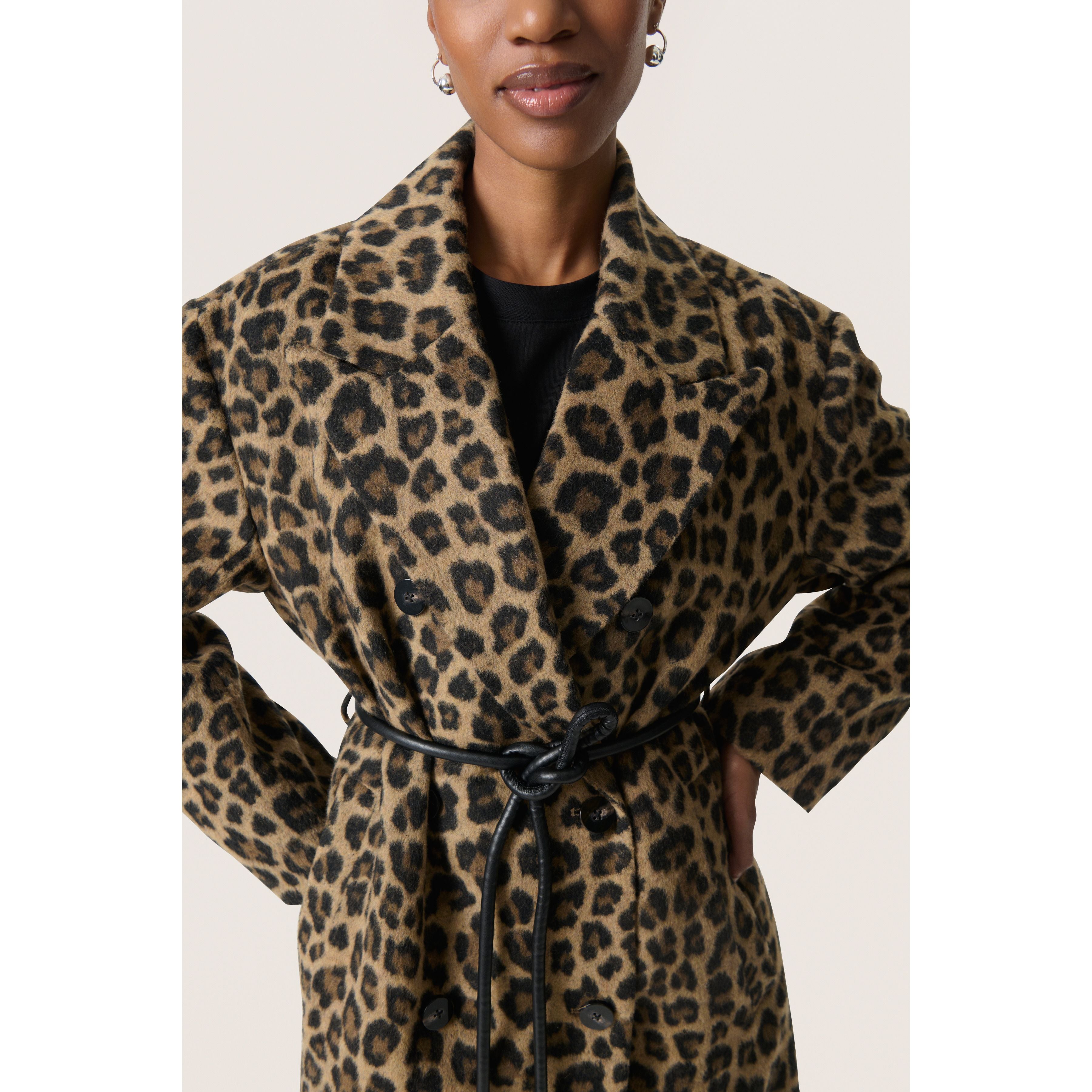 Leony Mafalda Coat – Leopard Print