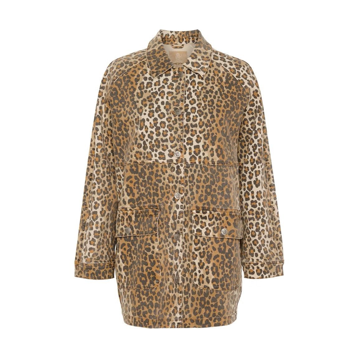 CUaliena Leopard Shirt Jacket