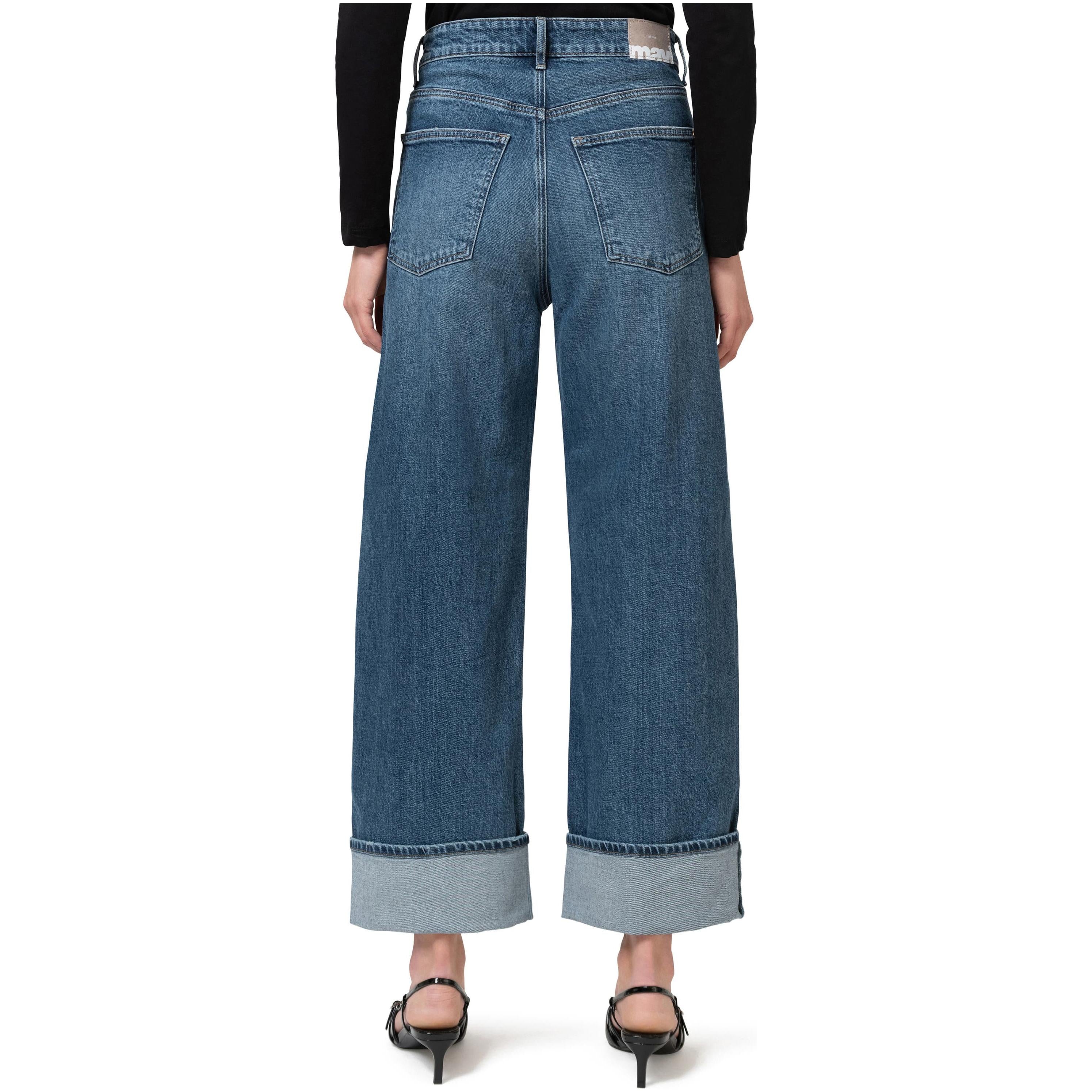 Sandra Mid Brushed Cuffed Jeans