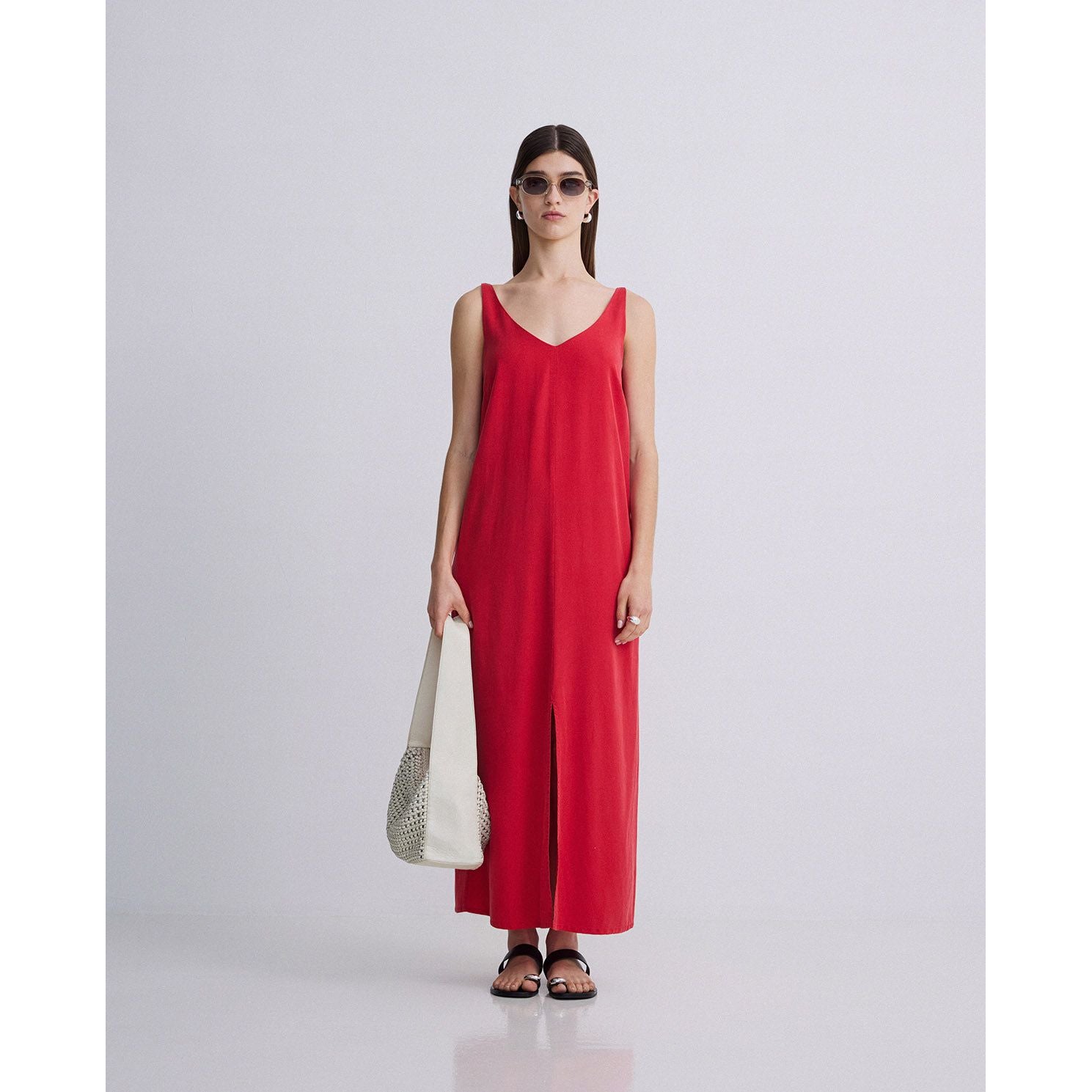 Sleeveless Tencel Dress