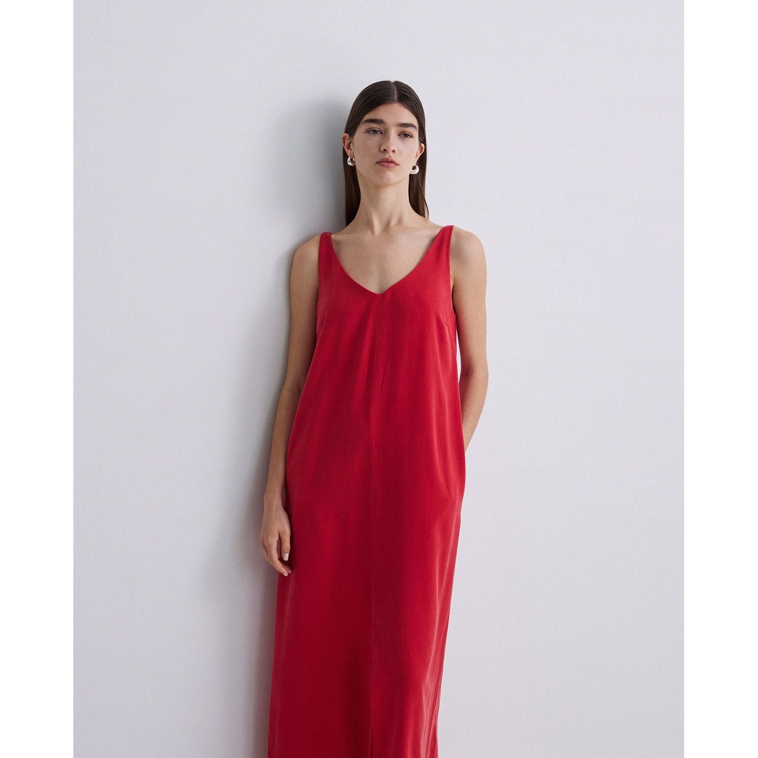 Sleeveless Tencel Dress