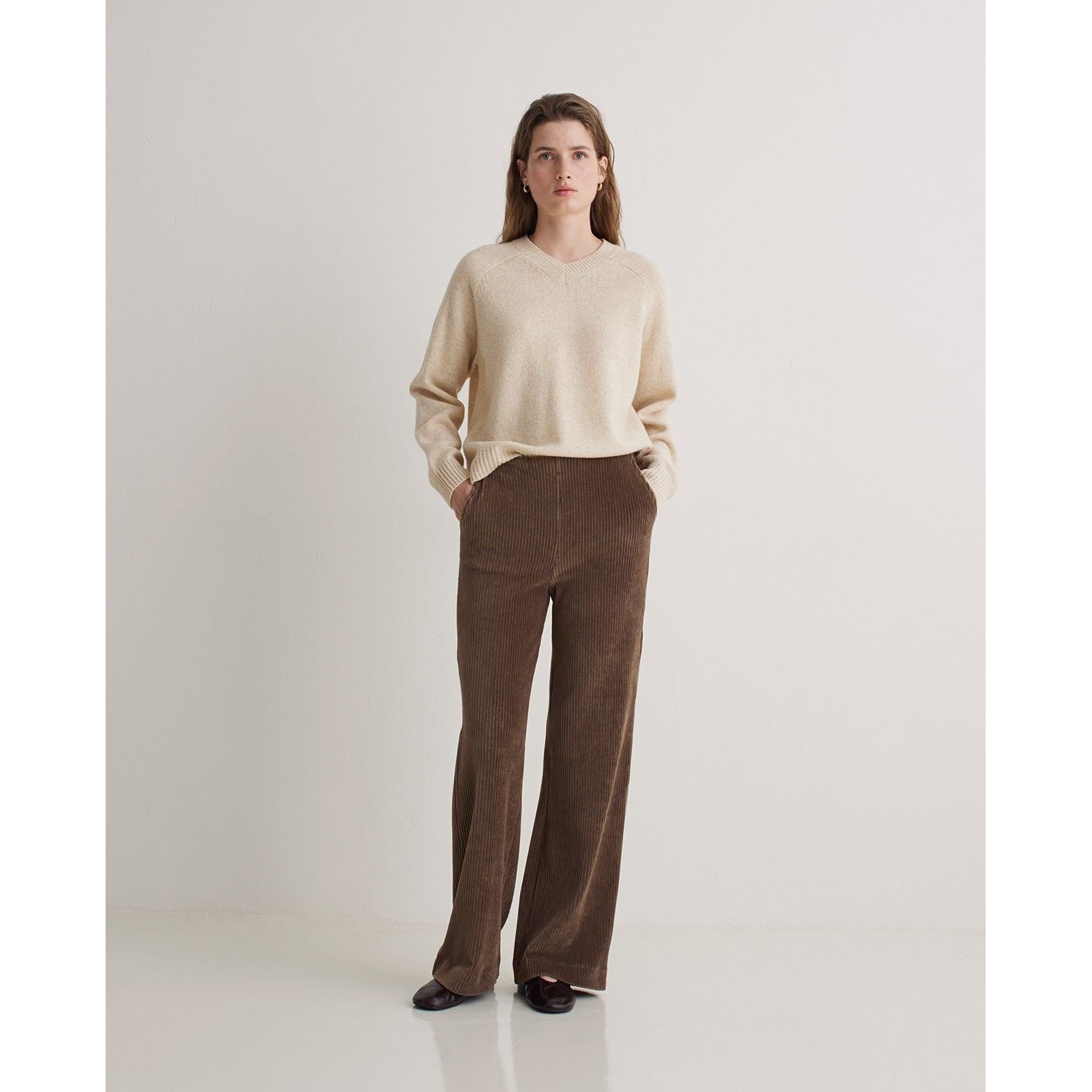 Wide-leg Corduroy Trouser