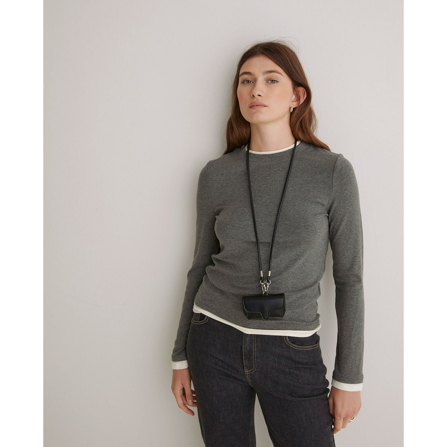 Grey Overlay Contrast Shirt