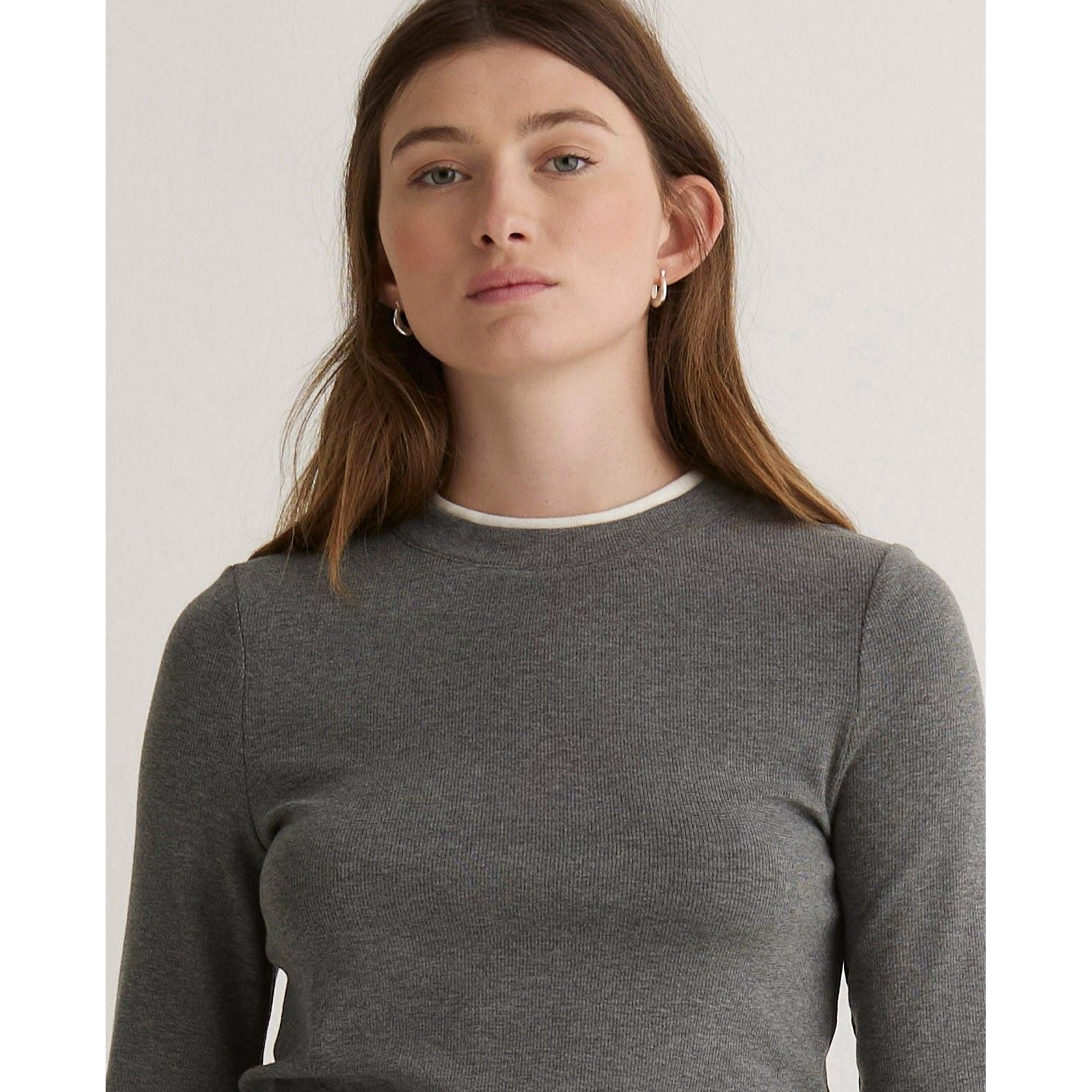 Grey Overlay Contrast Shirt