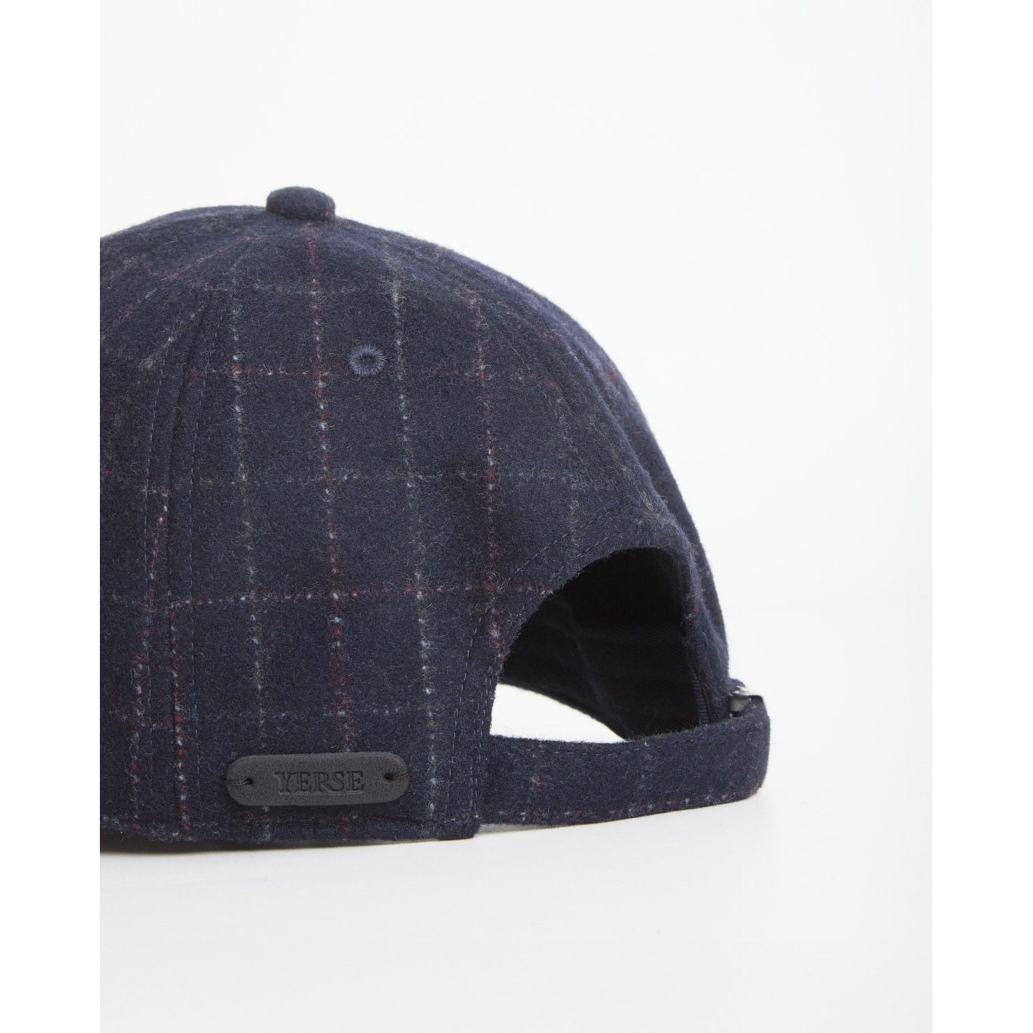 Navy-Blue Corduroy Flannel Cap