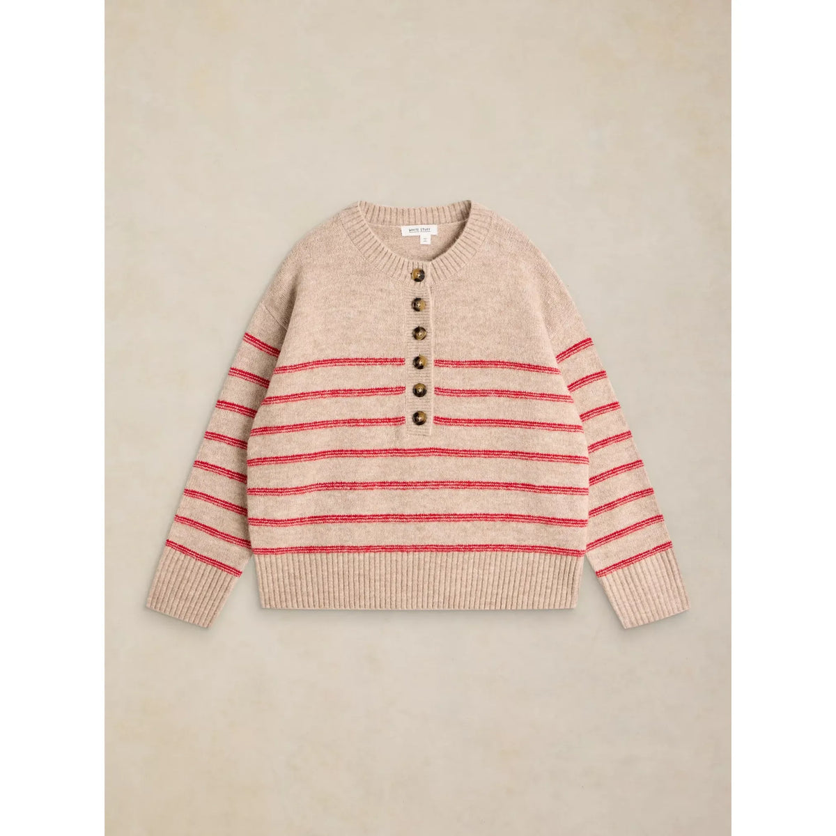 Stripe Henley Jumper
