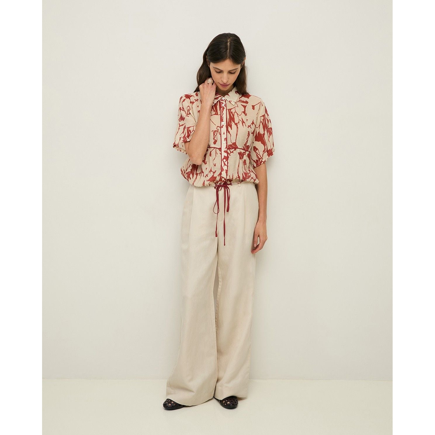 Yerse Printed Viscose Shirt