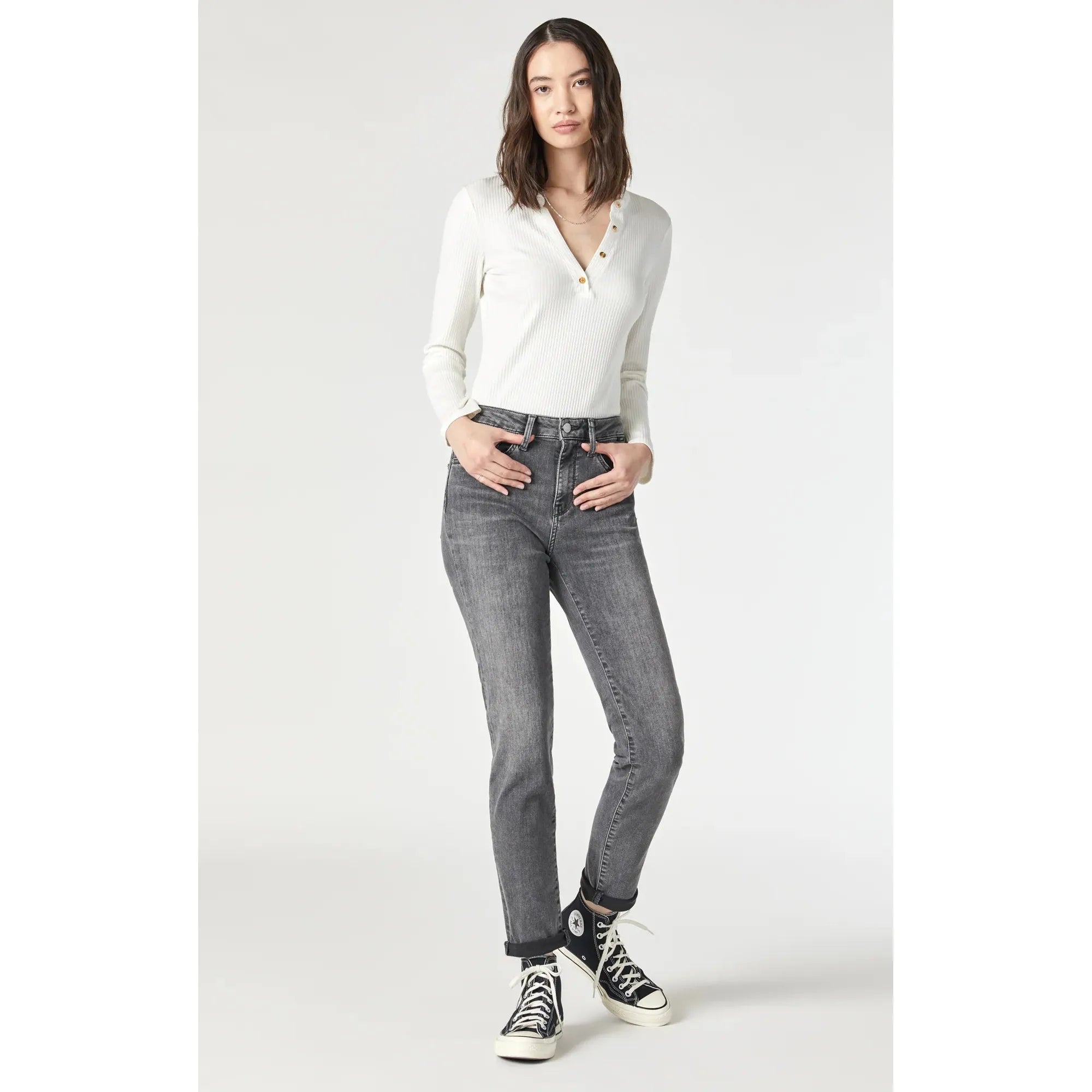 Kathleen Slim Boyfriend Jeans | Mid Rise