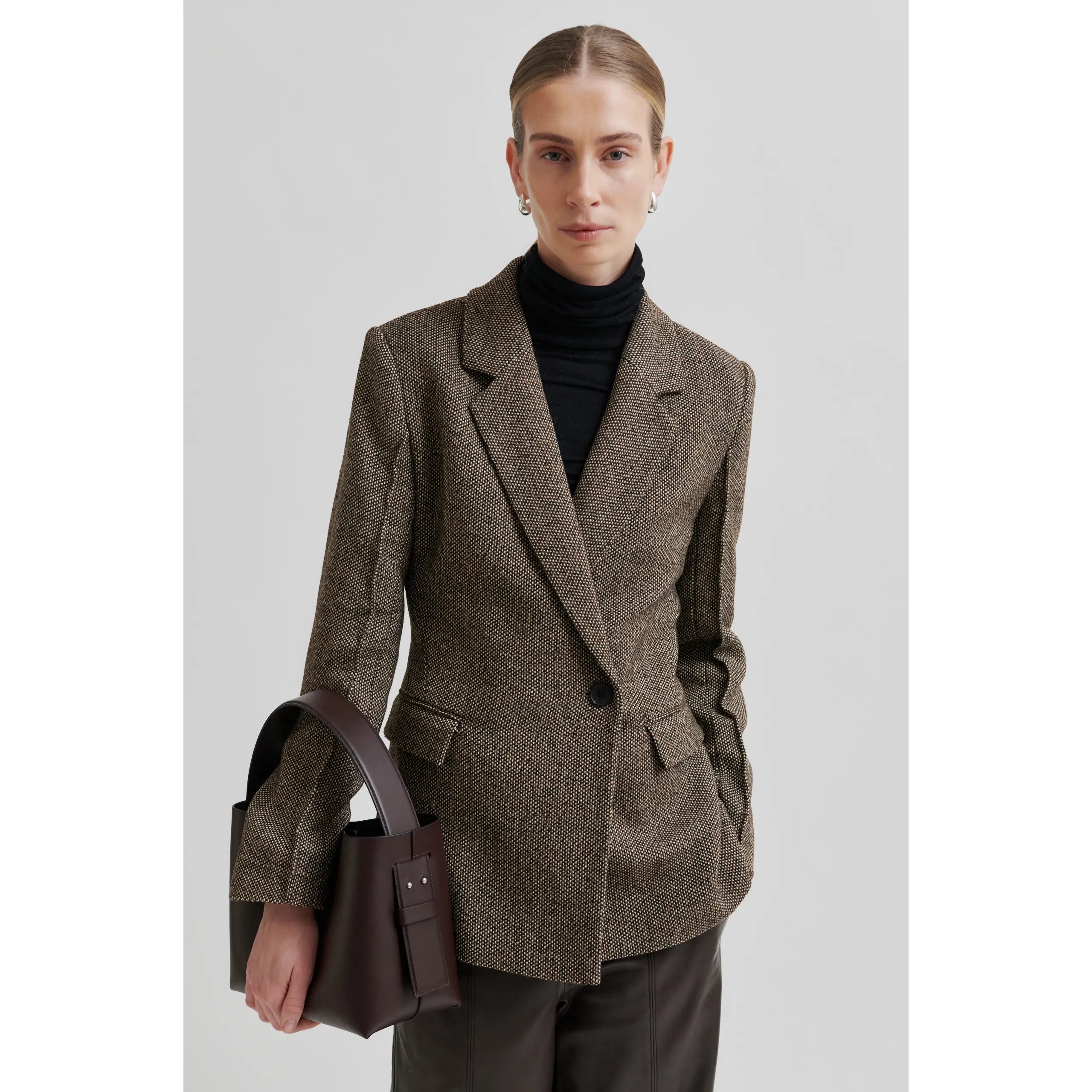 Emi Fitted Tweed Blazer