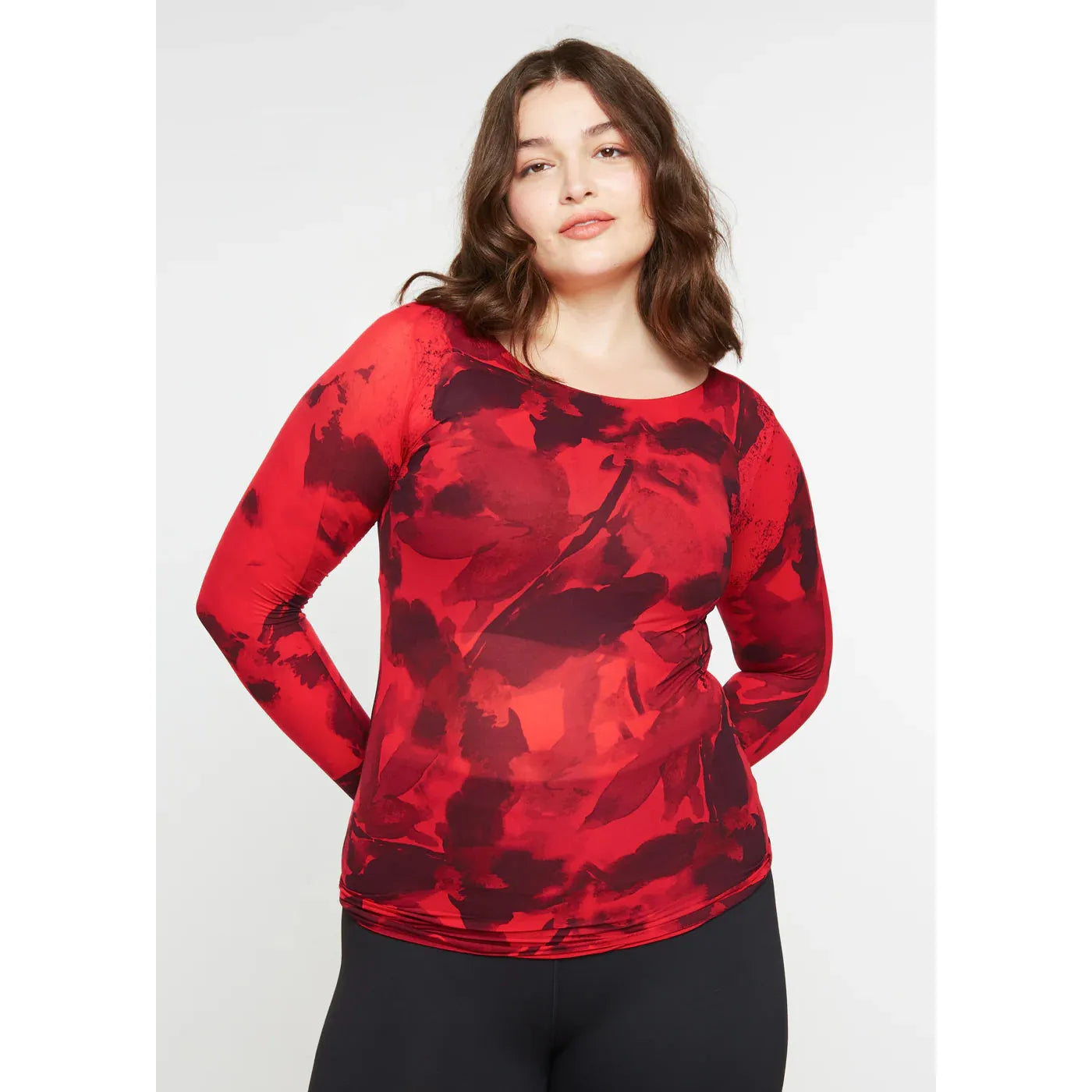 Foliage Second Skin Raw Edge Top