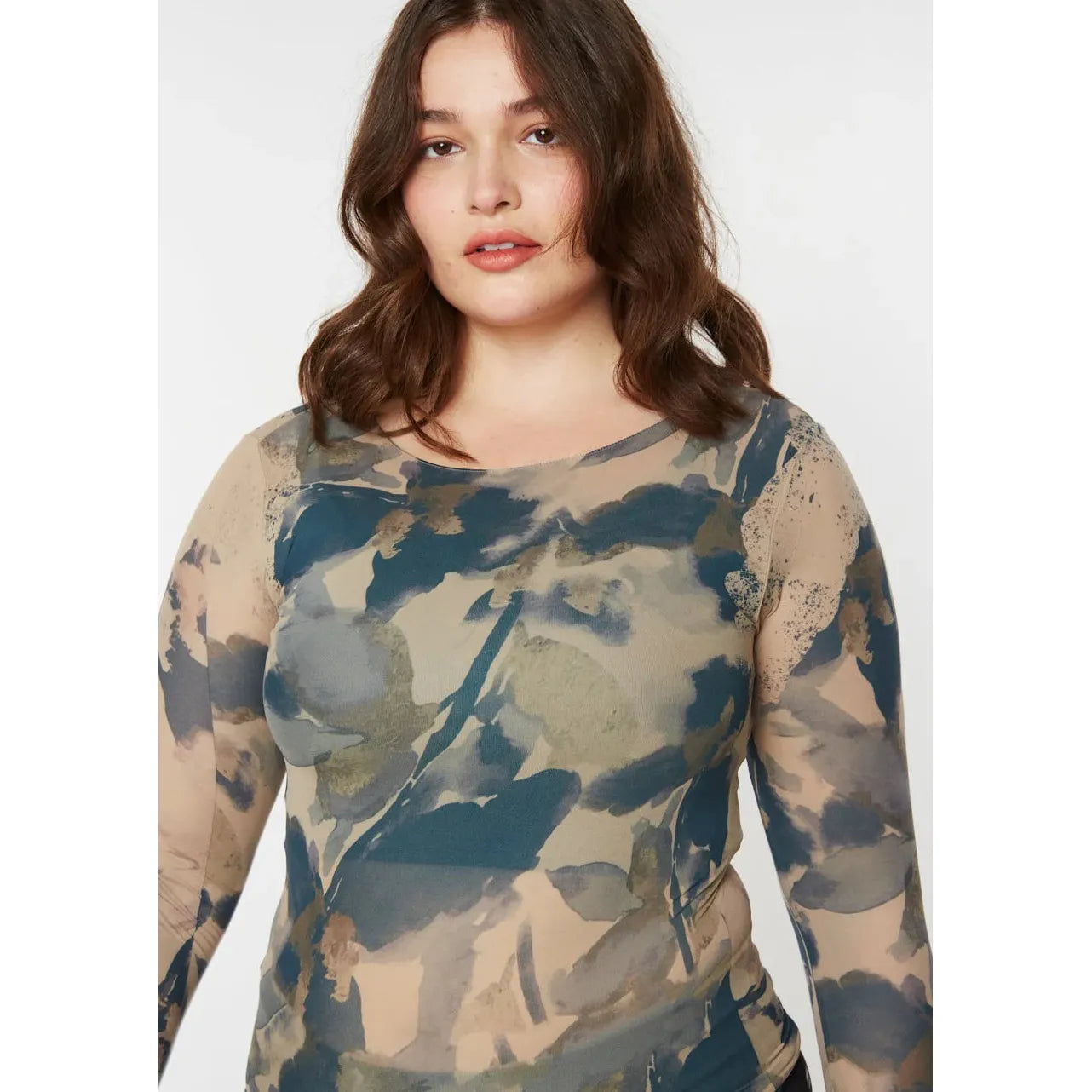 Foliage Second Skin Raw Edge Top