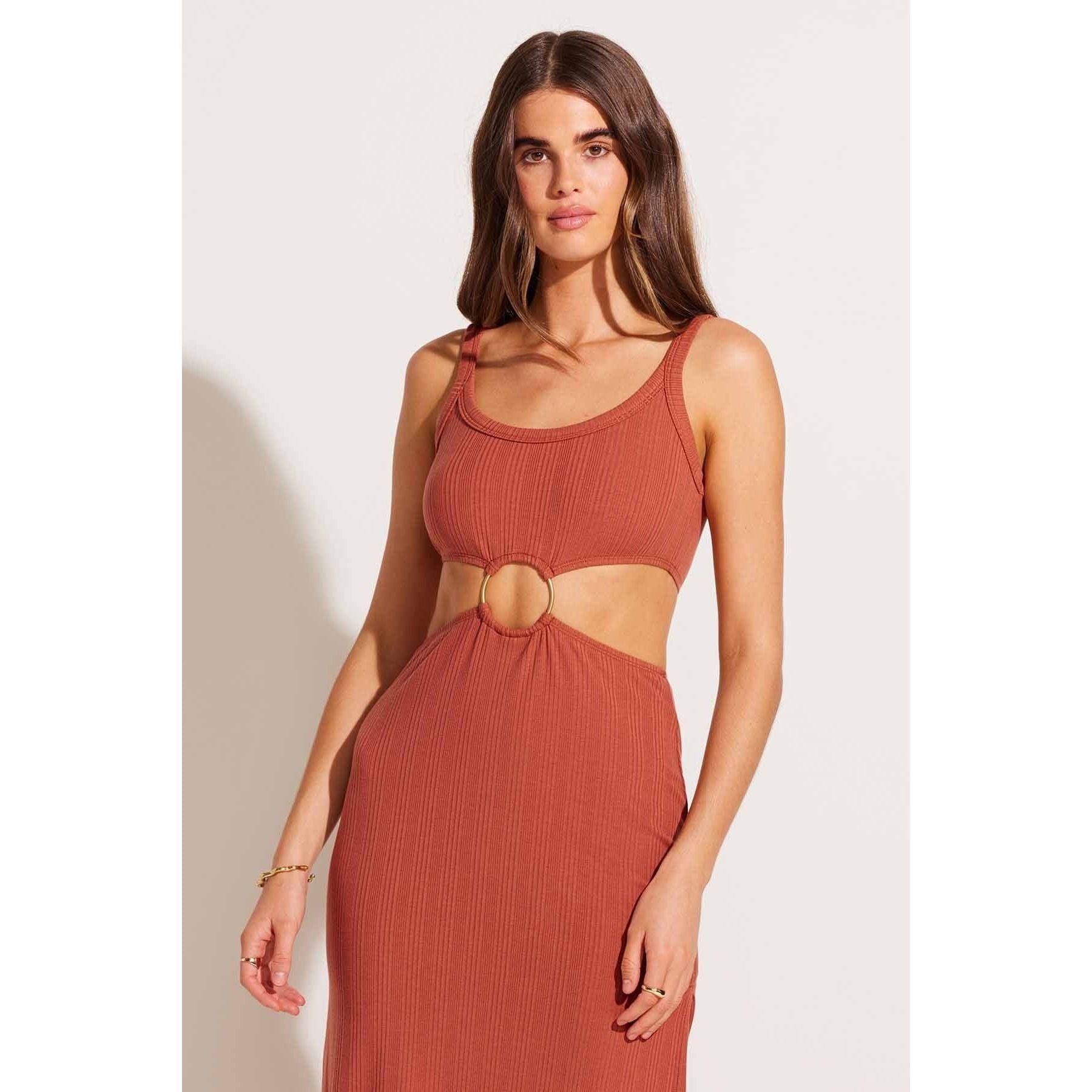 The Icon Cutout Dress - Organic Rib